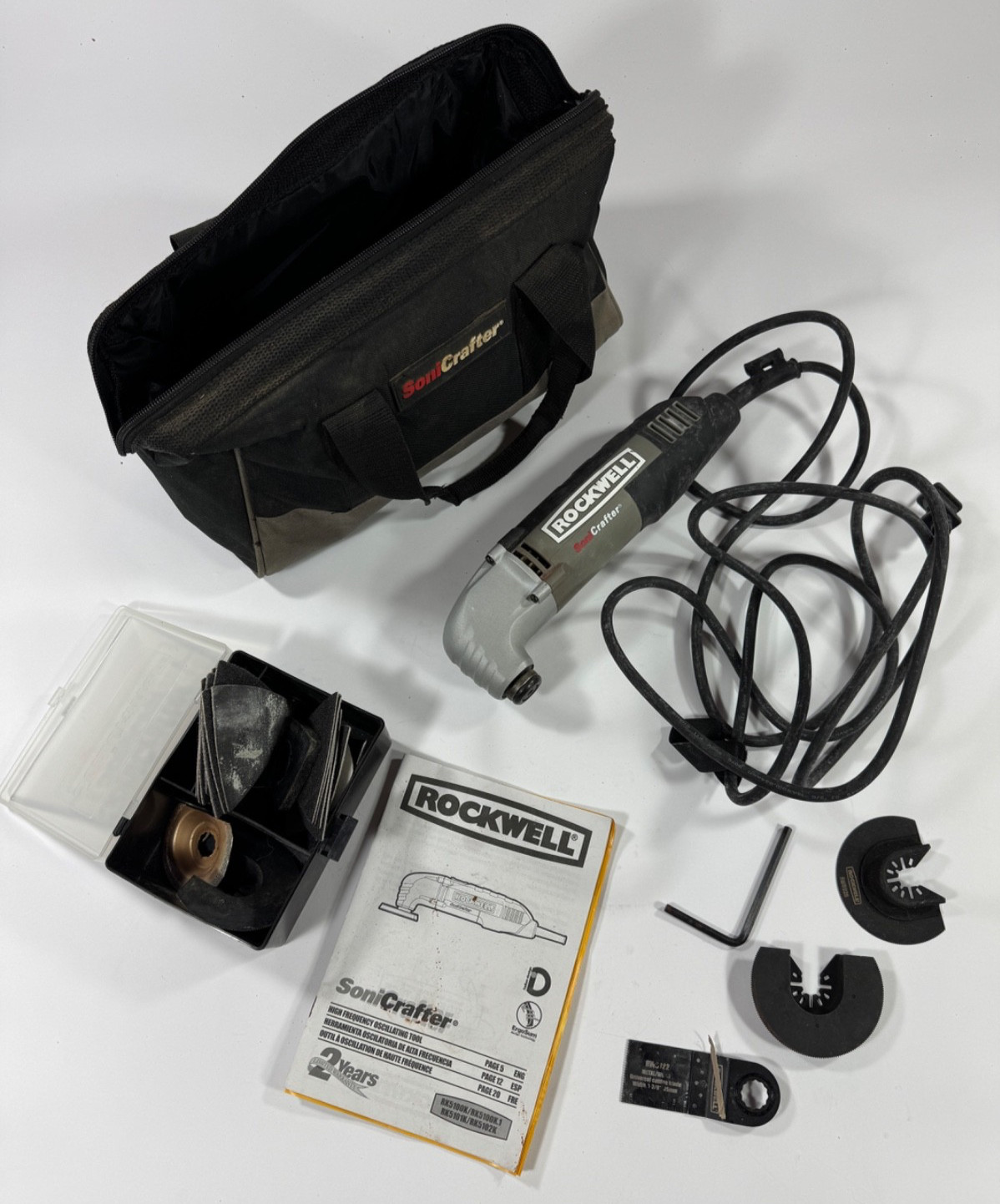 Rockwell Sonic Multi Tool Electric Bag Cutters Instructions