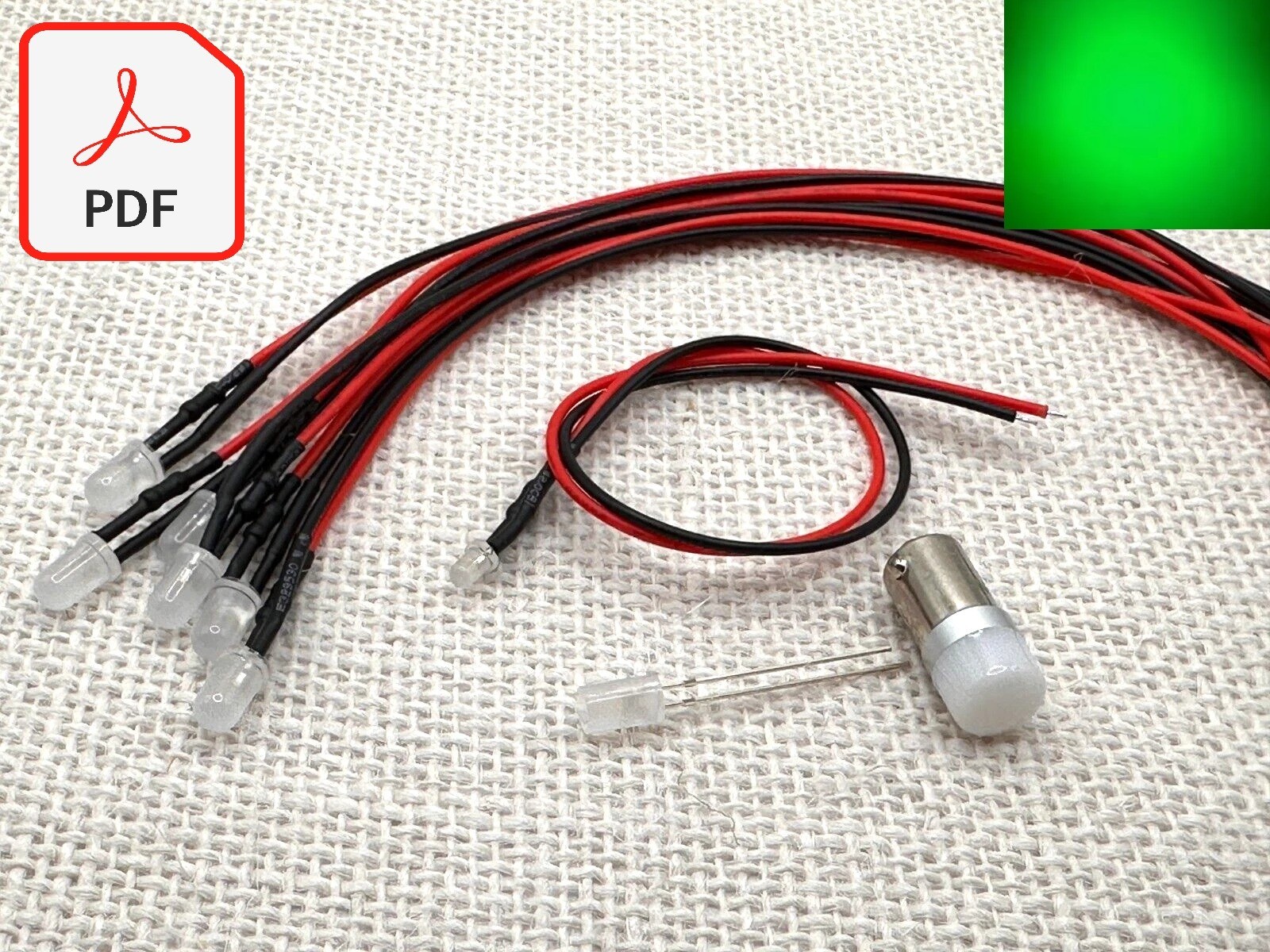 Yamaha CT-600 CT-610 replacement LED Tuner Lamp Lights kit set with INSTRUCTIONS