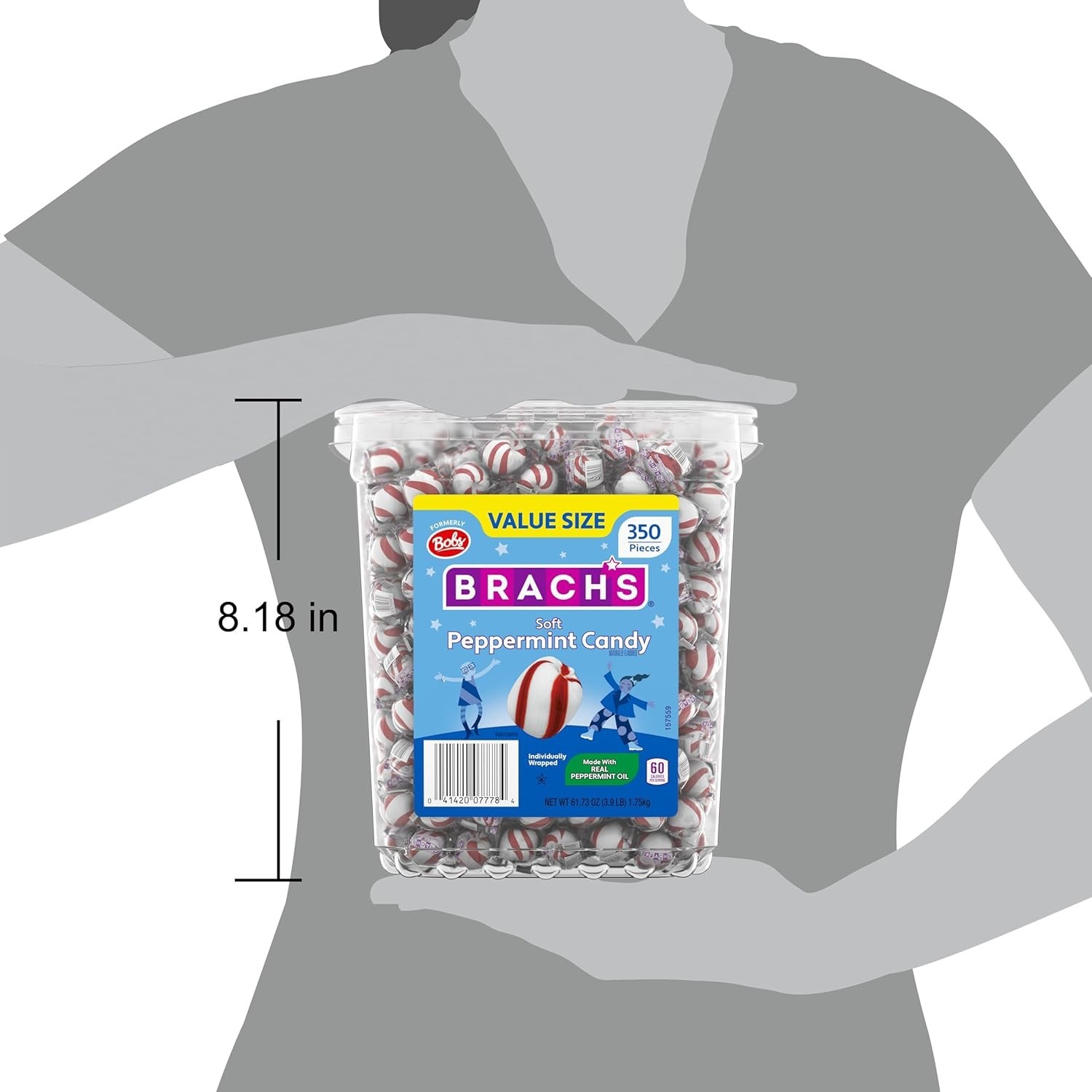 Bob's Sweet Stripes Soft Peppermint Twists, 700 Mint Pack