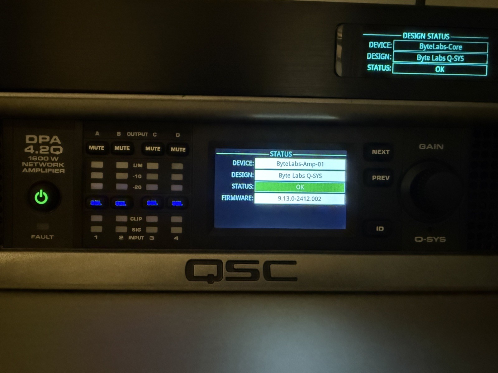 QSC DPA 4.2Q Q-SYS Cinema Network Audio Amplifier