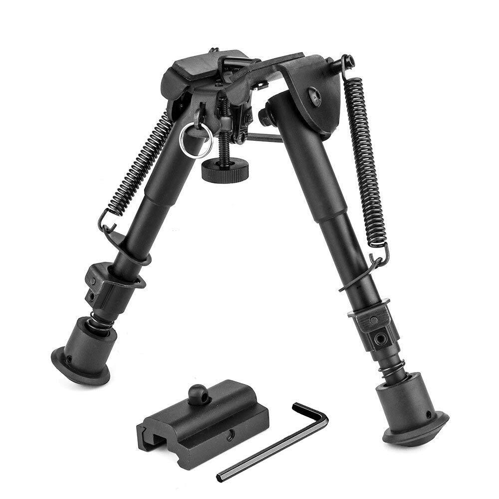 Rifle Bipod 6"-9" Adjustable Folding Spring Back Tactical Bipod...