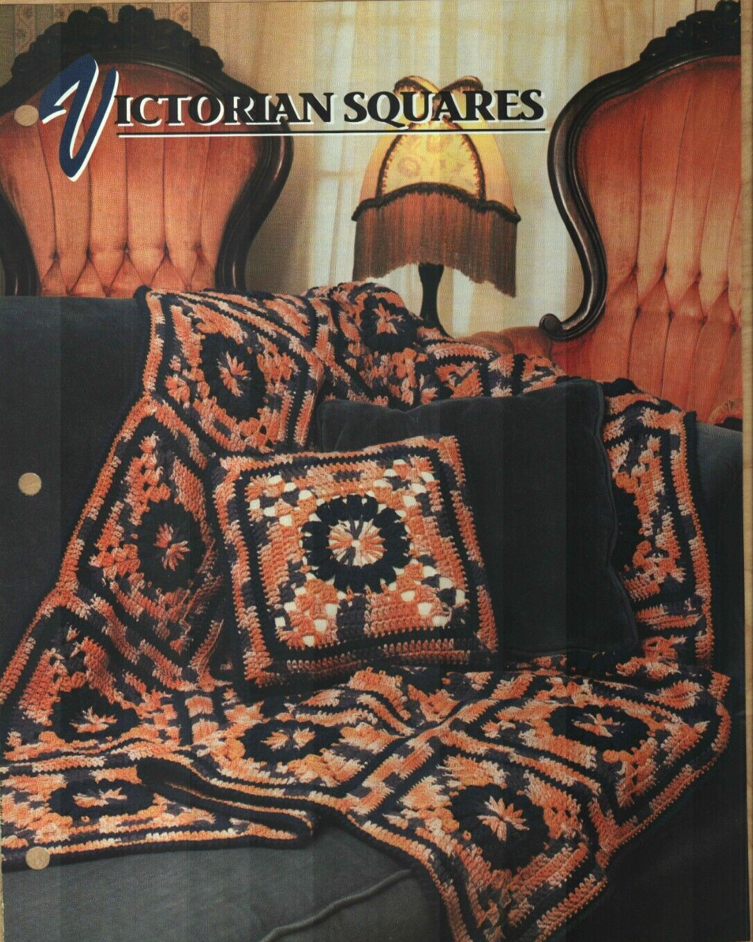 NEW VICTORIAN SQUARES ANNIE'S CROCHET QUILT & AFGHAN CLUB PATTERN INSTRUCTIONS