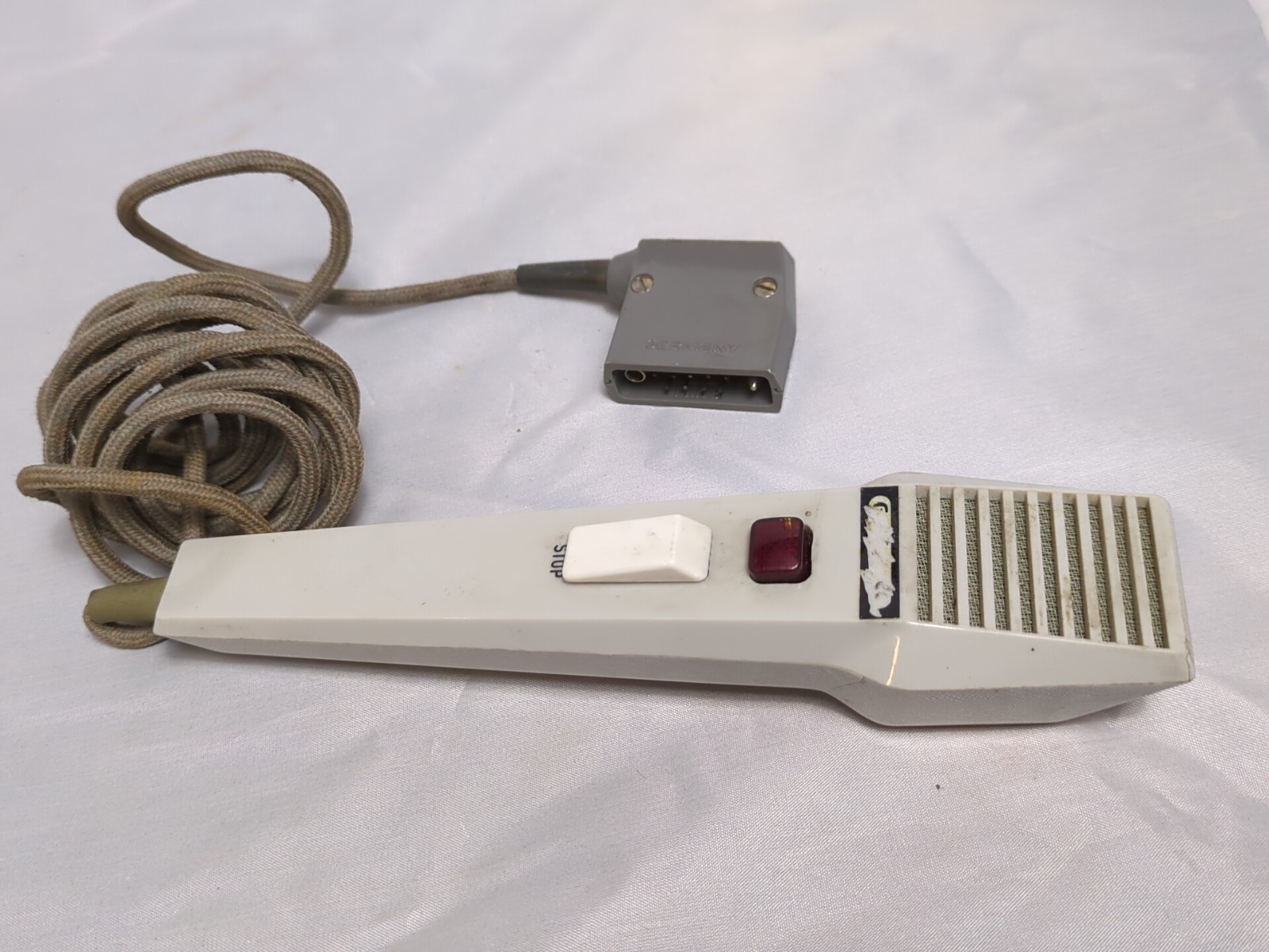 Vintage DeJUR GRUNDIG LOT GDM 516 Stenorette Dictaphone 6.5 foot cloth cord