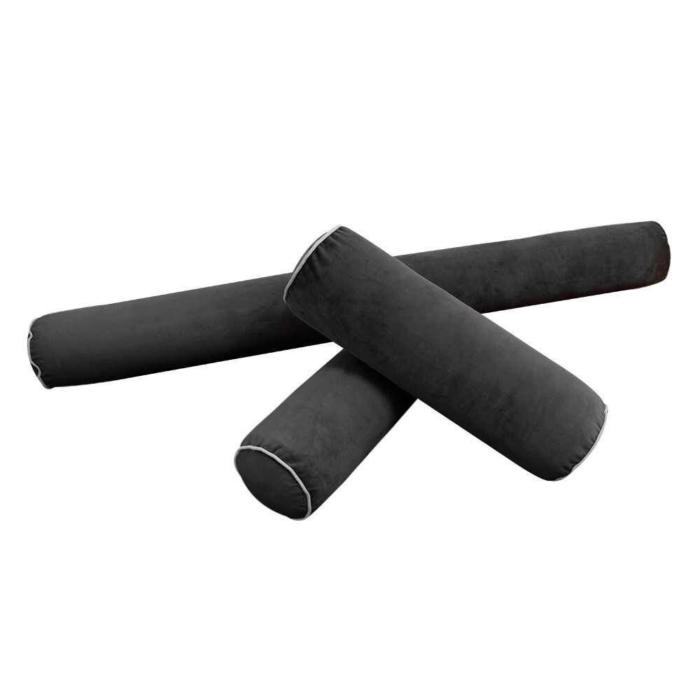 COVER ONLY Model V6 Twin Velvet Contrast Pipe Indoor Mattress Pillow AD350
