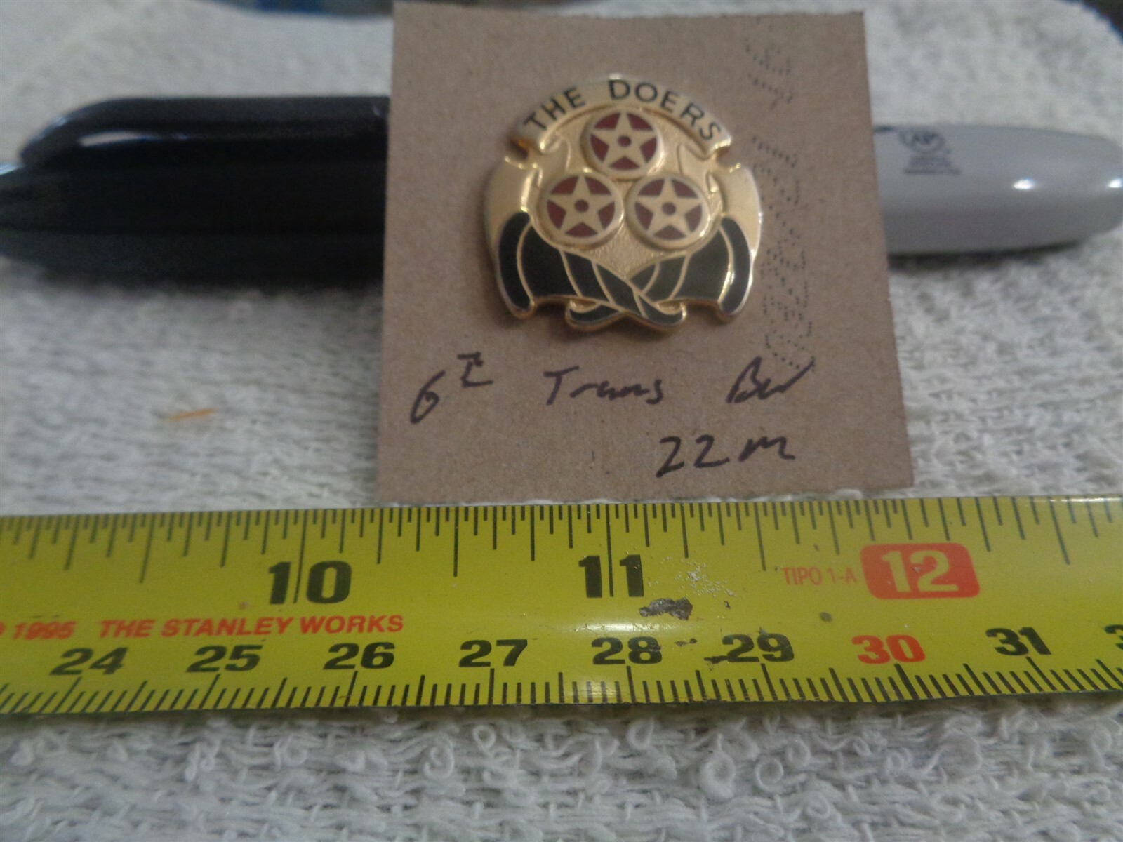 6th Transportation Battalion 22M Unit Crest, DI, DUI (DRAW#R15)