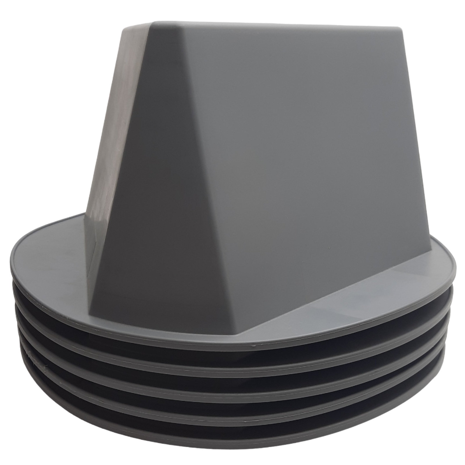 Lot of 5 Cee-Jay 055Q Inventory Control Cone Grey, 5" x 10" x 10", Polypropylene