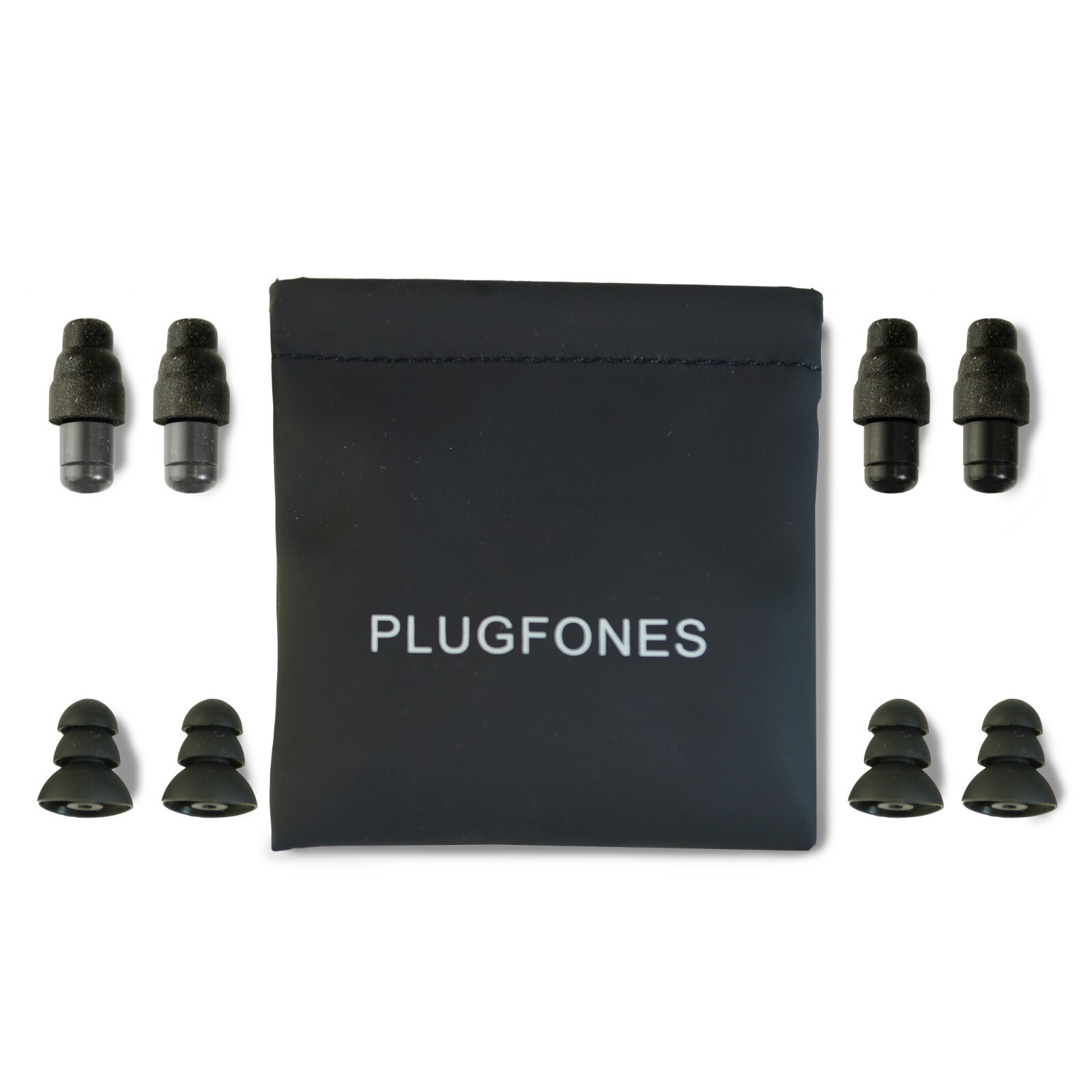 Plugfones Dynamics High Fidelity Earplugs and Full Protection Ear plug 2 PairSET