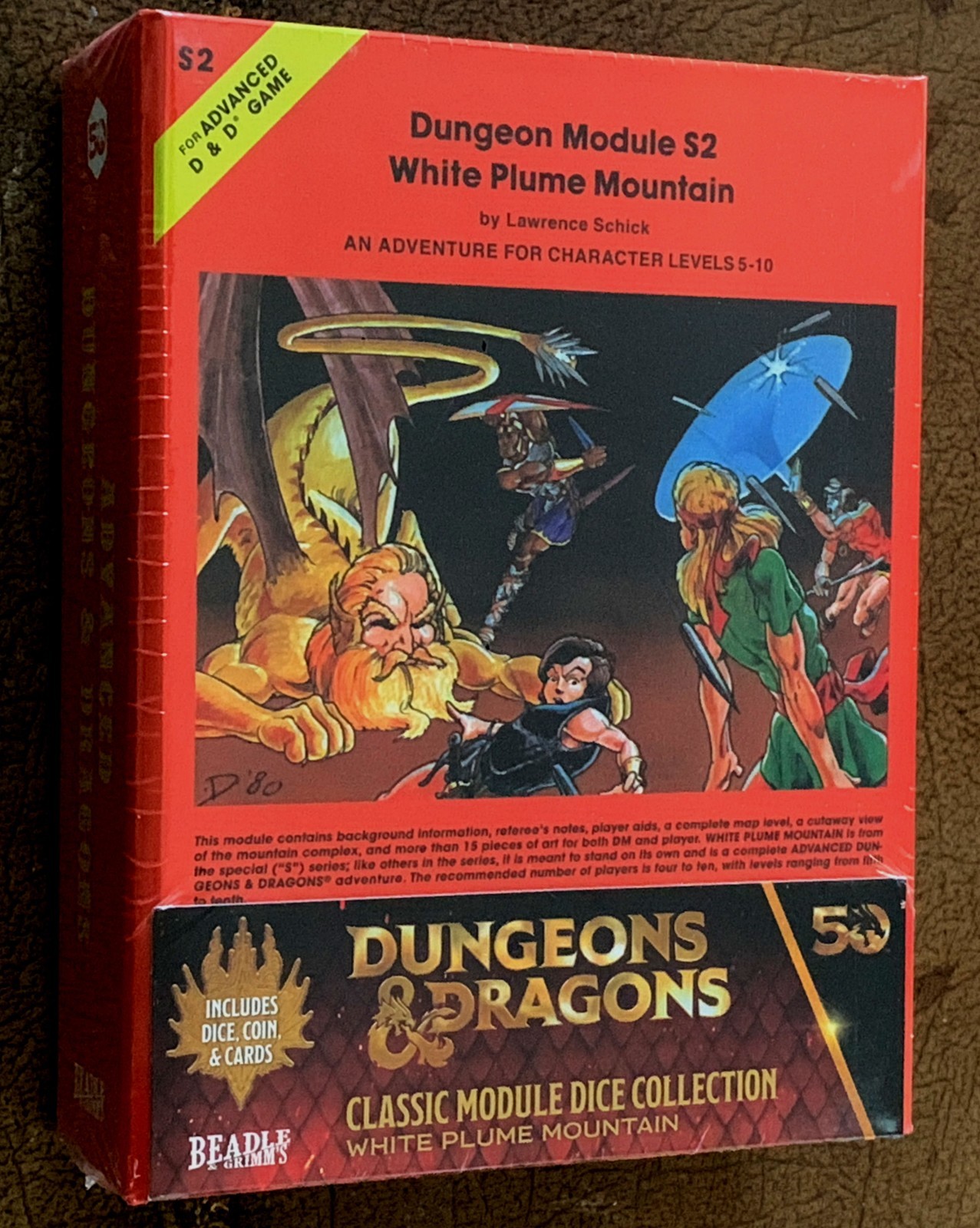 Dungeons & Dragons White Plume Mountain Classic Module Dice Collection Set