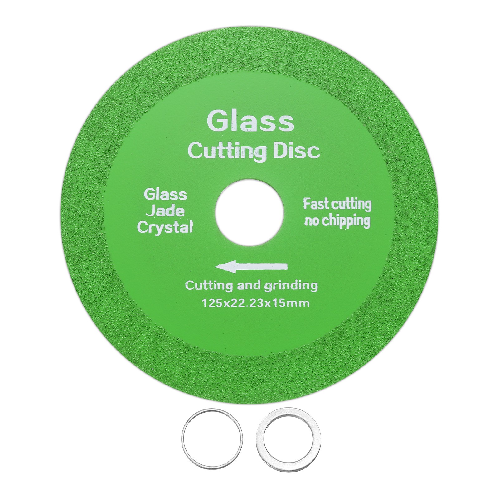 Glass Cutting Disc 5 Inch Diamond Cutting Disc with 7/8" Arbor