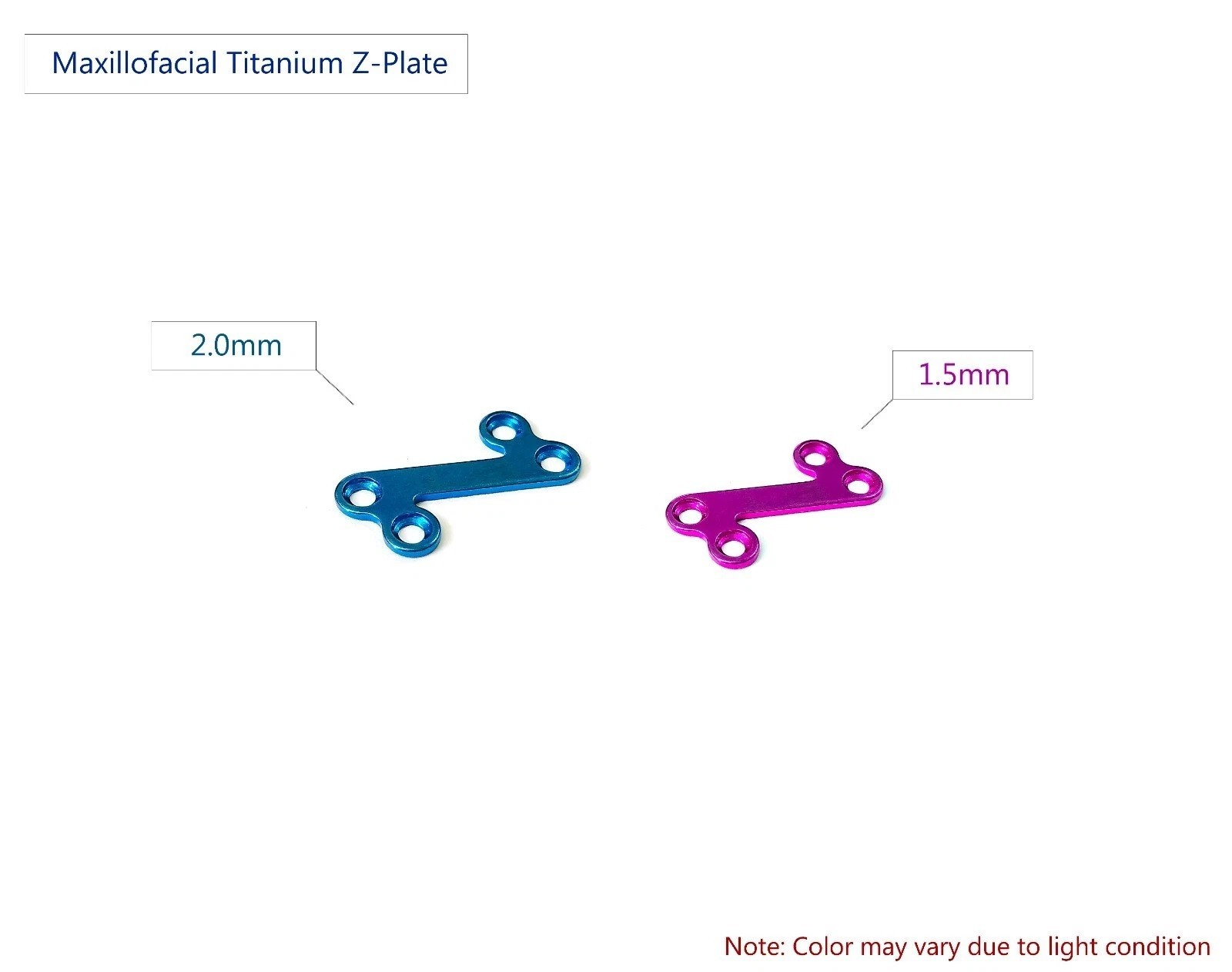 Maxillofacial Z Plate lot of 5pcs veterinary
