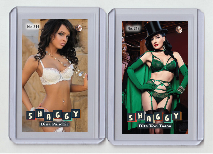 Dina Pandzic rare MH Shaggy #'d x/3 Tobacco card no. 214
