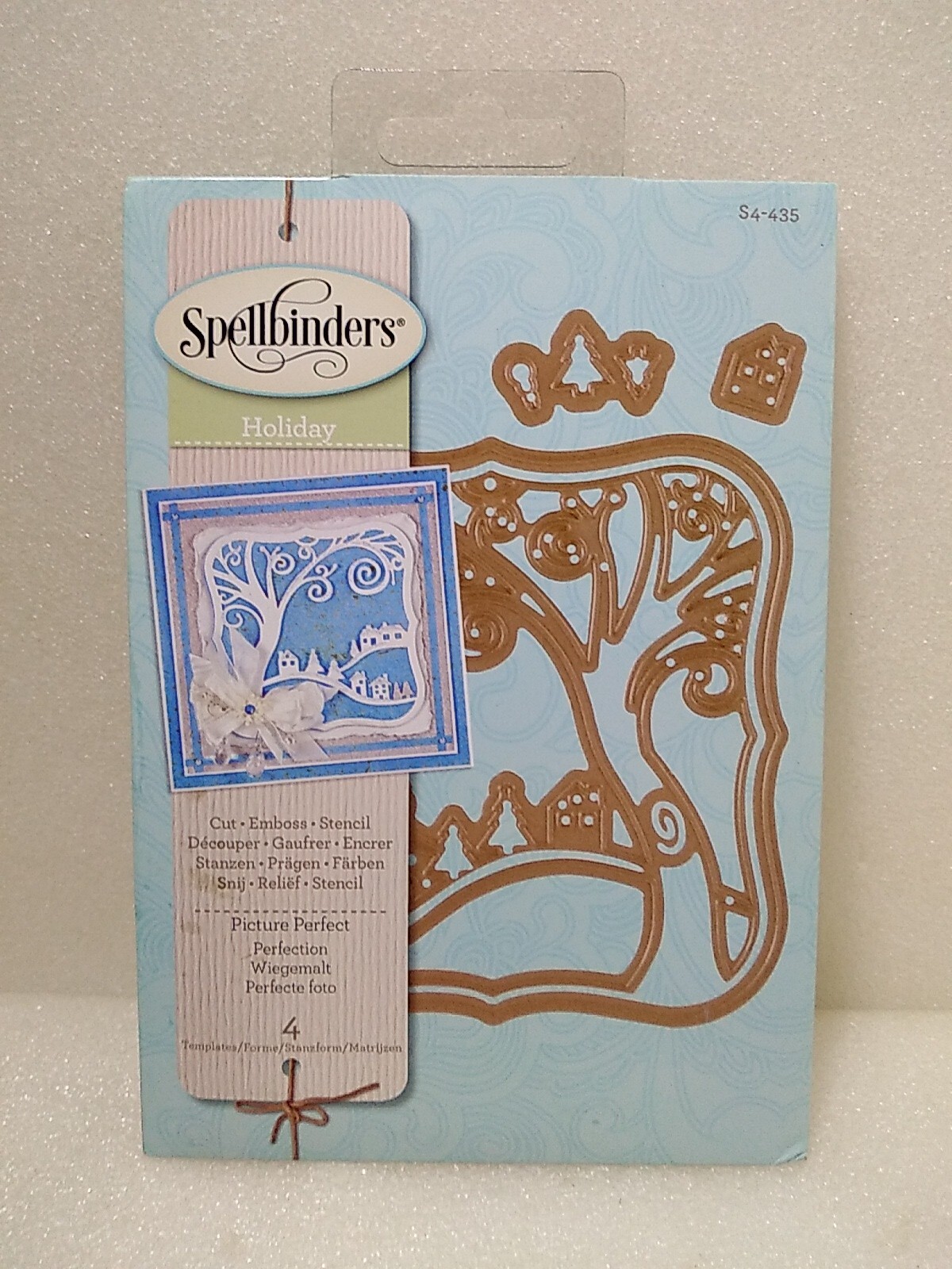 Spellbinders ~ Holiday ~ S4-435 / 'PICTURE PERFECT' ~ 4 Templates