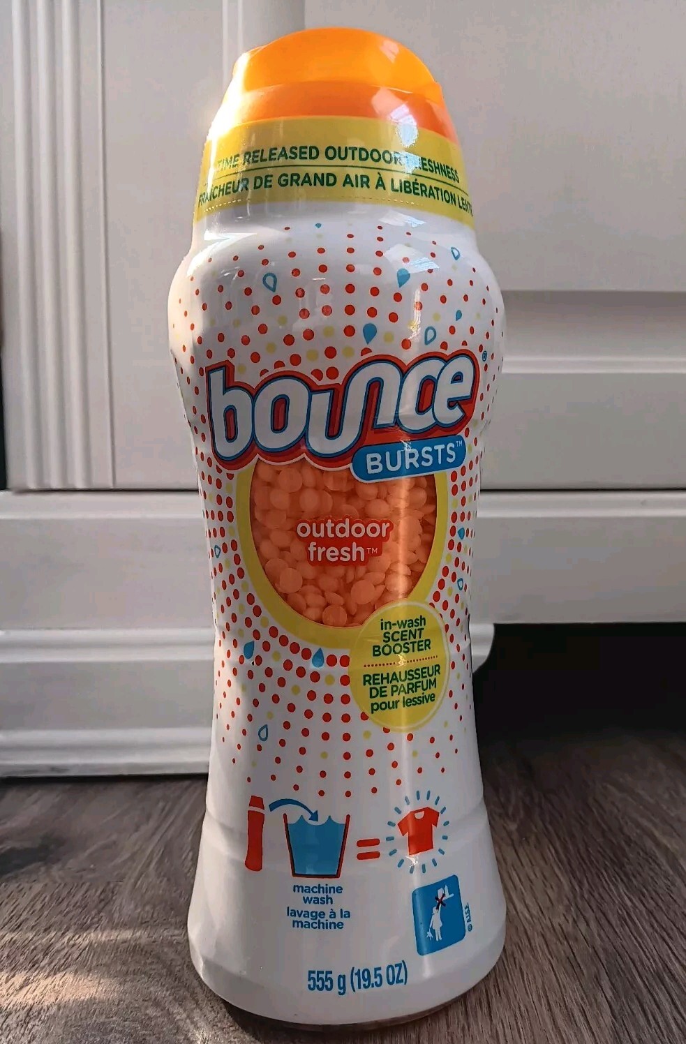 BOUNCE Burst Outdoor Fresh In-Wash Scent Booster 19.5 oz ☆Big☆ Canister. RARE!!