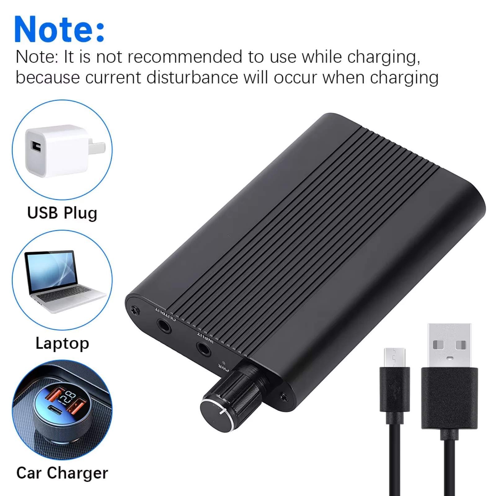 HIFI Headphone Amplifier Stereo Earphone Audio AMP For mp3/mp4, for iPhone
