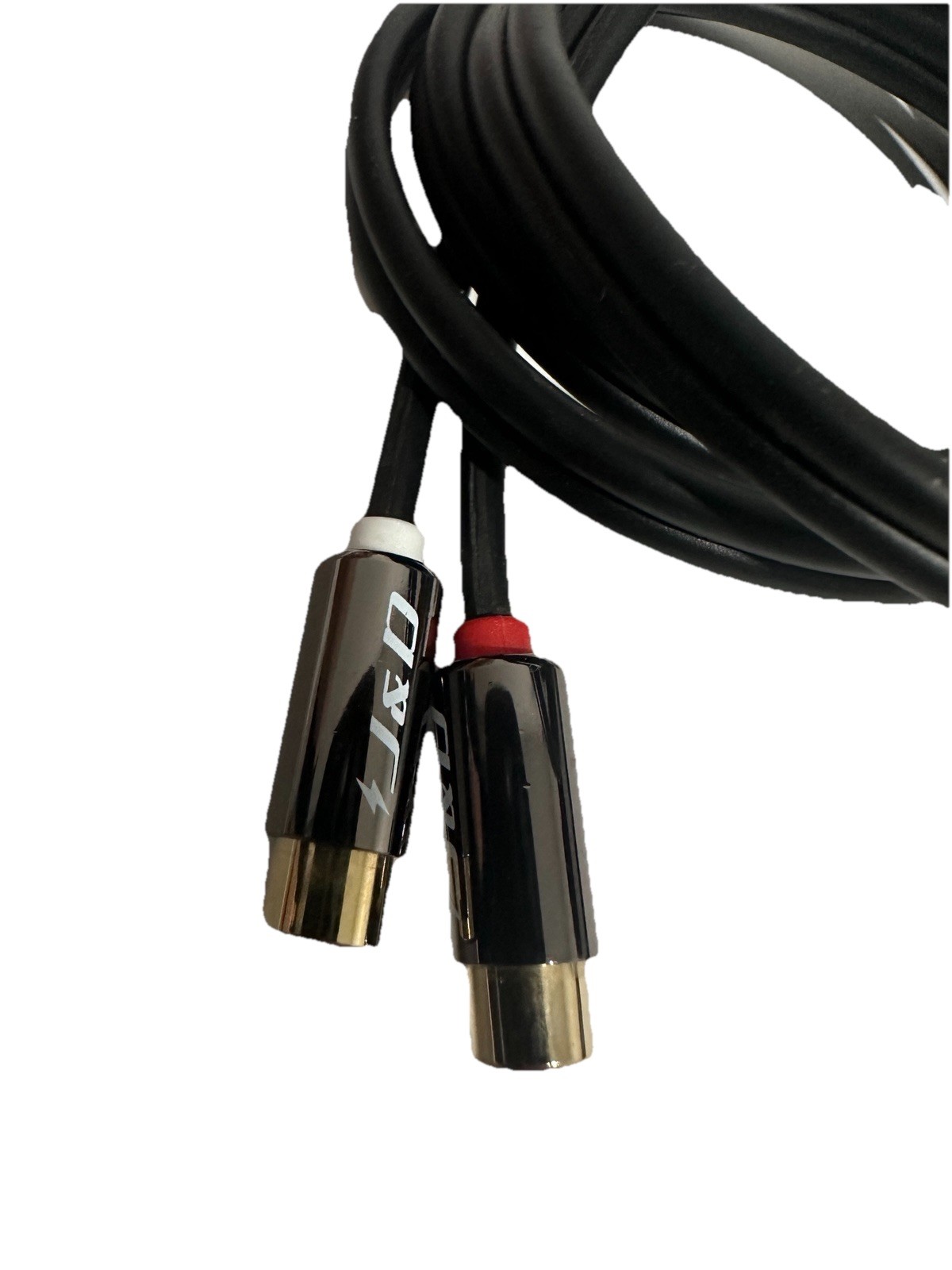 Gold Plated J&D 2 RCA Extension Cable Heavy 3 Feet