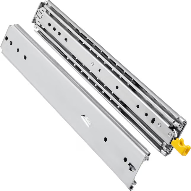 1 Pair Full Extension Drawer Slides 500 lbs Load Capacity Locking Drawer, 18"