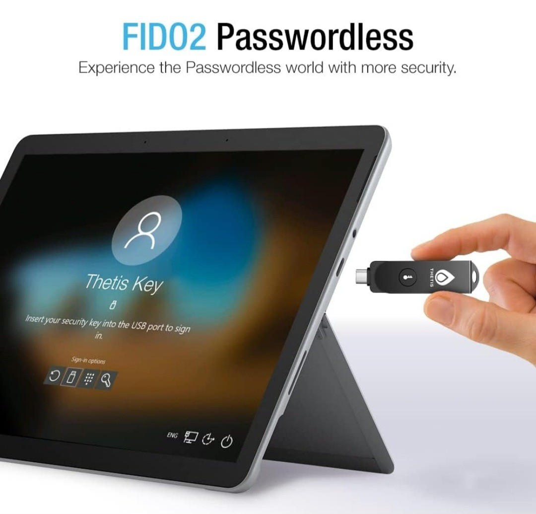 FID02 Key USB-C & USB-A Security Key With NFC