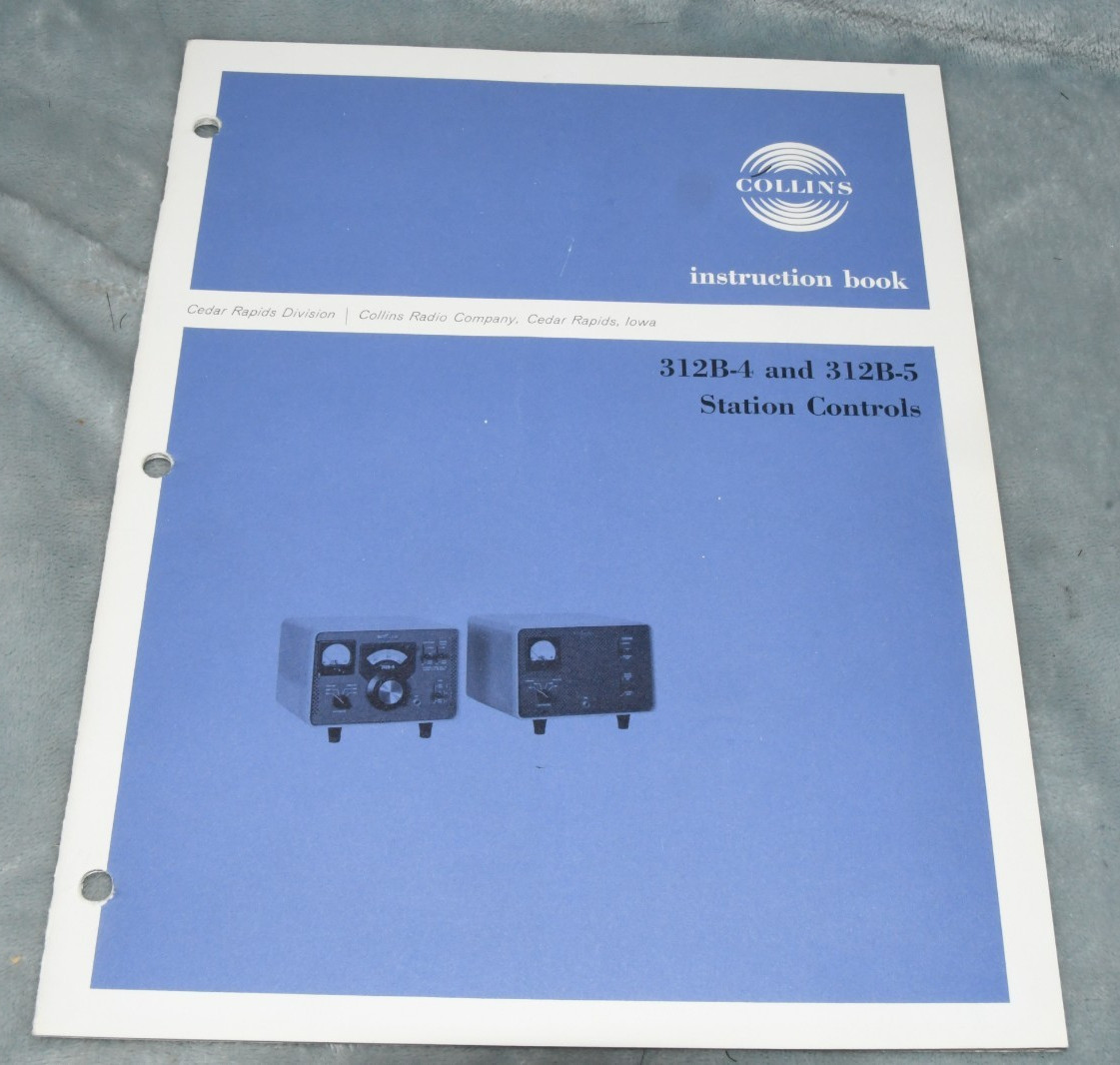 Collector Quality Collins 312B-4 Station Monitor With Original Box & Manual