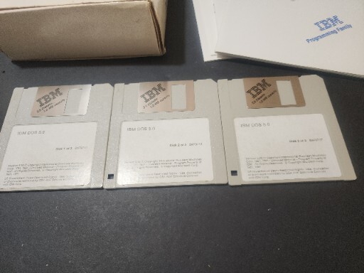 Sealed DOS 5.0 IBM Computer 3.5 Diskettes 1992 PC