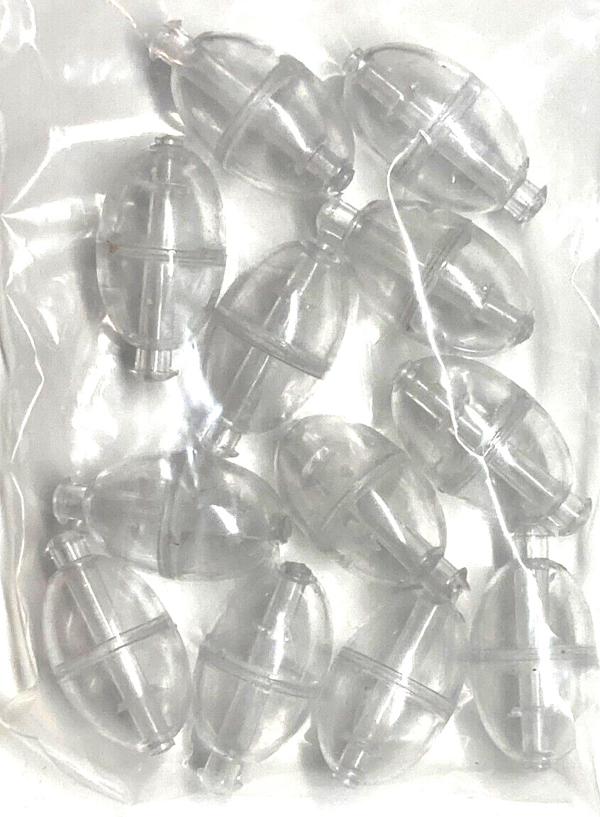 Bubble Spinning Floats #240 Clear Plastic 3/4" Width 12 COUNT PACKAGE
