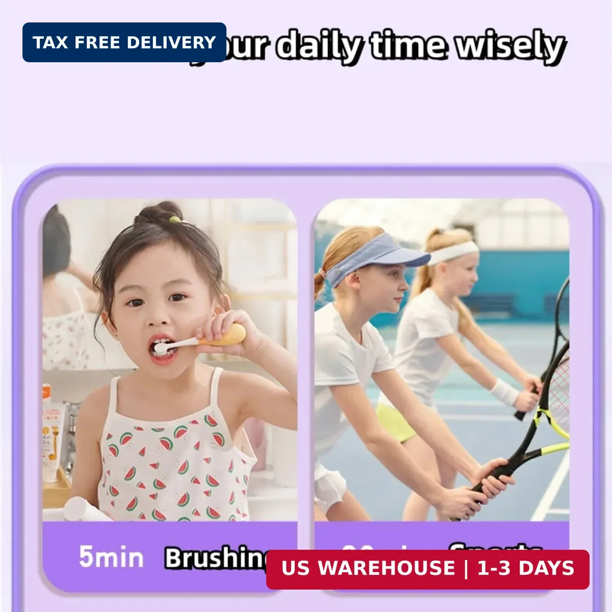 Kids Visual Timer Cute Rainbow - 60 Minute Countdown Timer Time Management for K