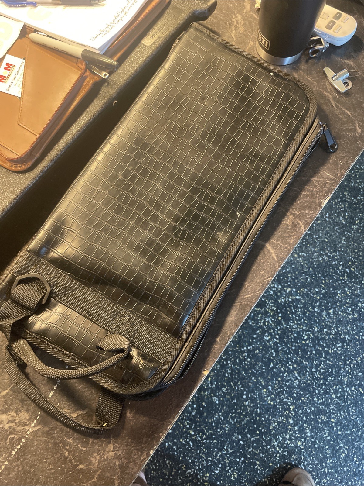 Diamondback Alligator Skin Drumstick Bag