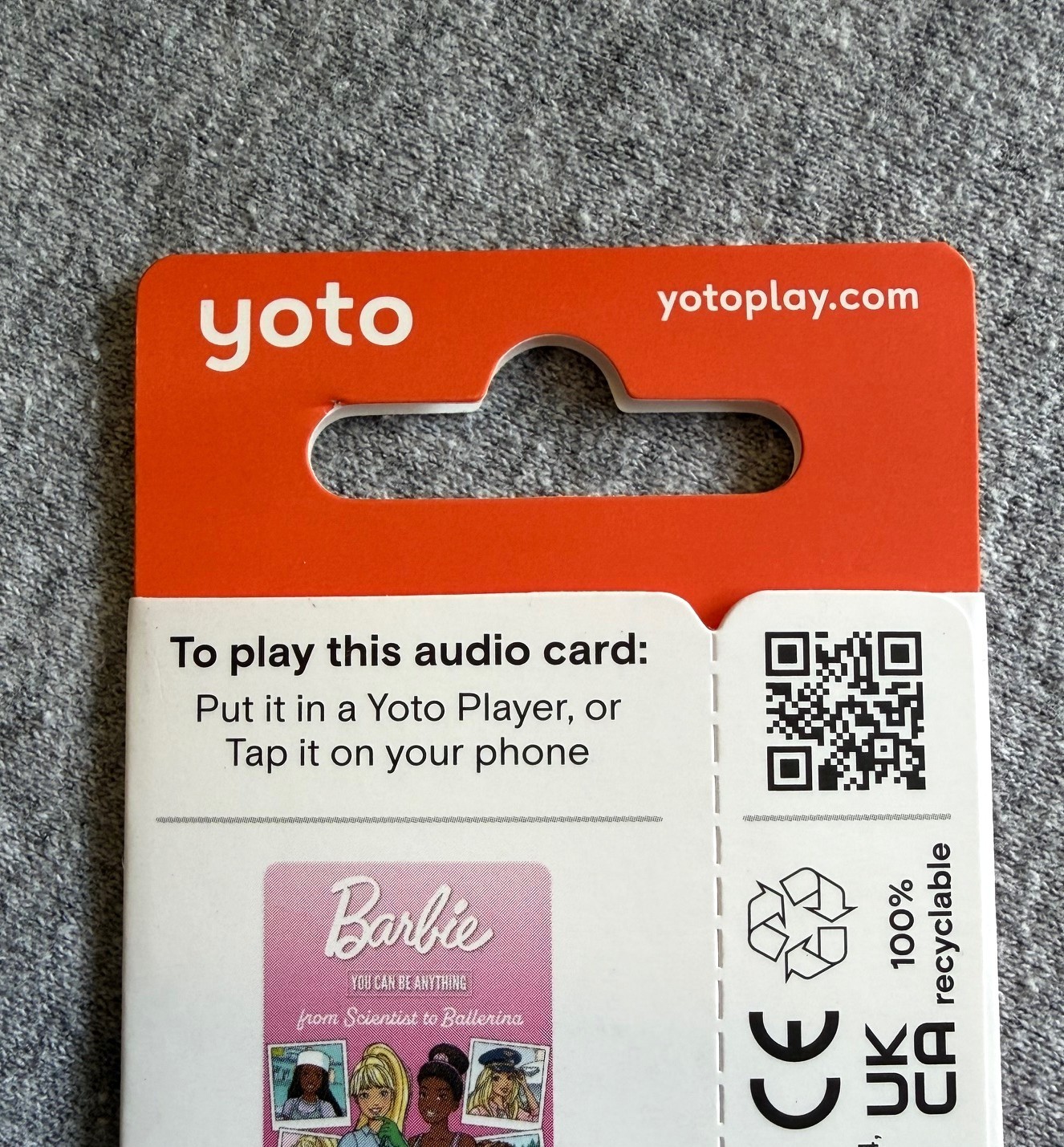 Yoto Barbie You Can Be Anything Scientist to Audio Card Educational Kindergarten