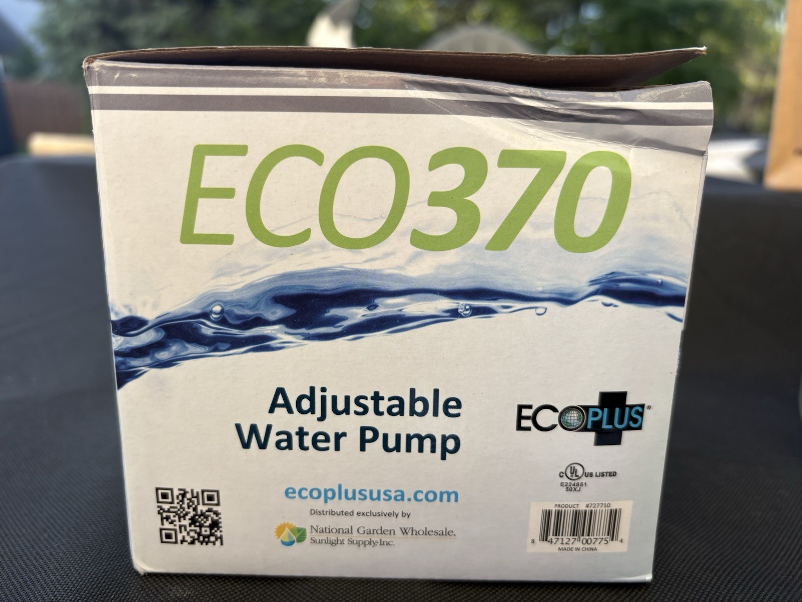 Eco 370 Adjustable Water Pump 370 Gph 120 Volts 24 Watts