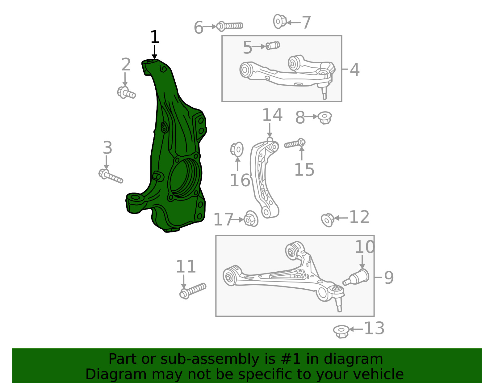 Genuine GM Steering Knuckle 86560053