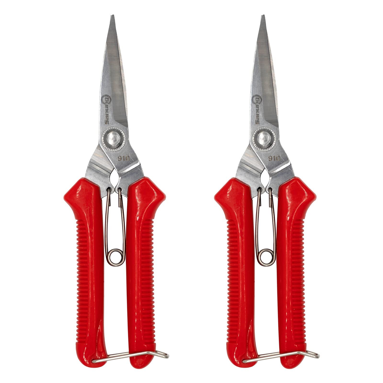 Sanung 910 2 PACK Garden 7.48 inches (Overall), 5.51 (Blade), Red