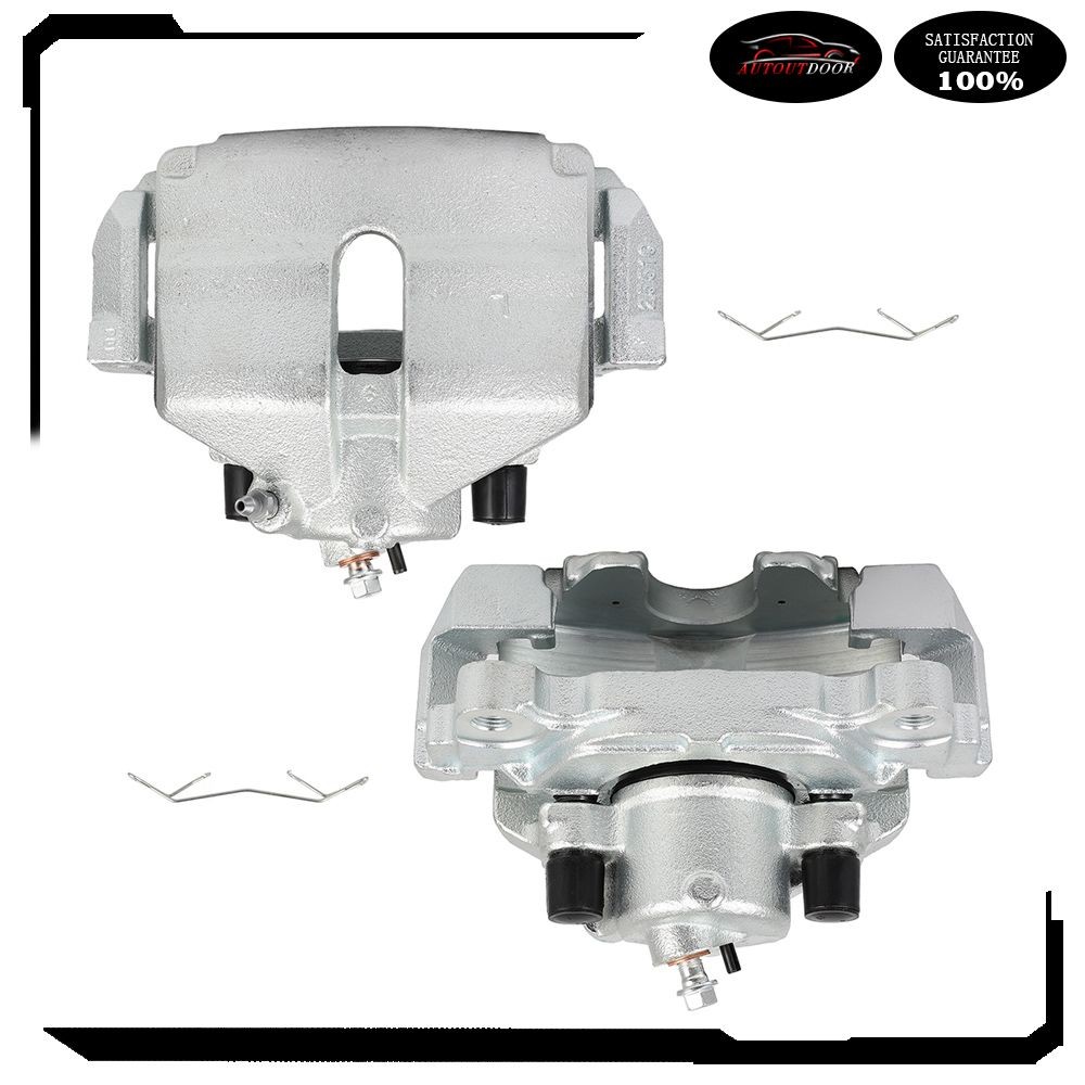 Front Brake Calipers w/ Bracket Set (2) For Volkswagen Beetle Jetta Golf Rabbit