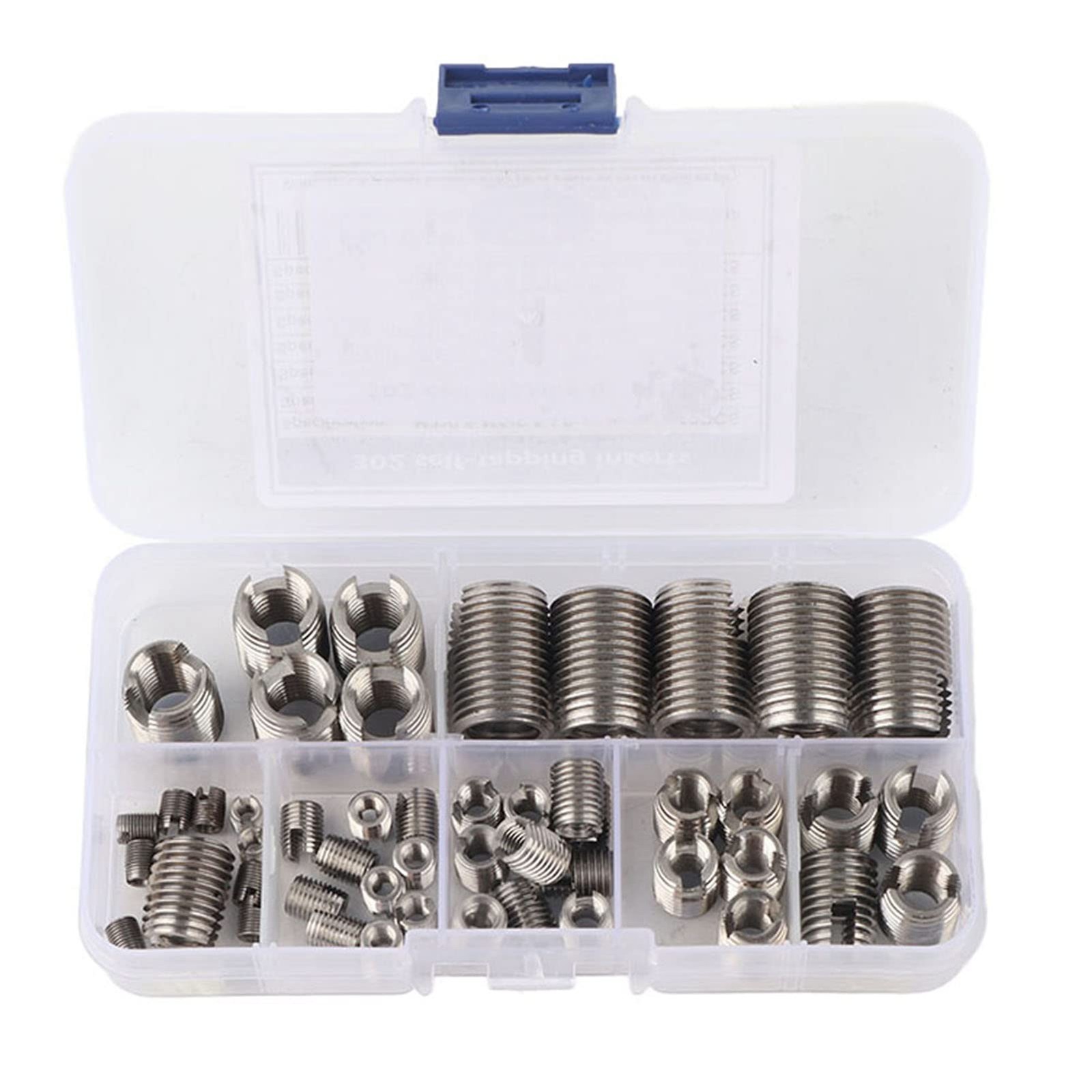 50 Pcs Self Thread Repair Inserts Kit Stainless Steel Helicoil Set M3M16 Specs