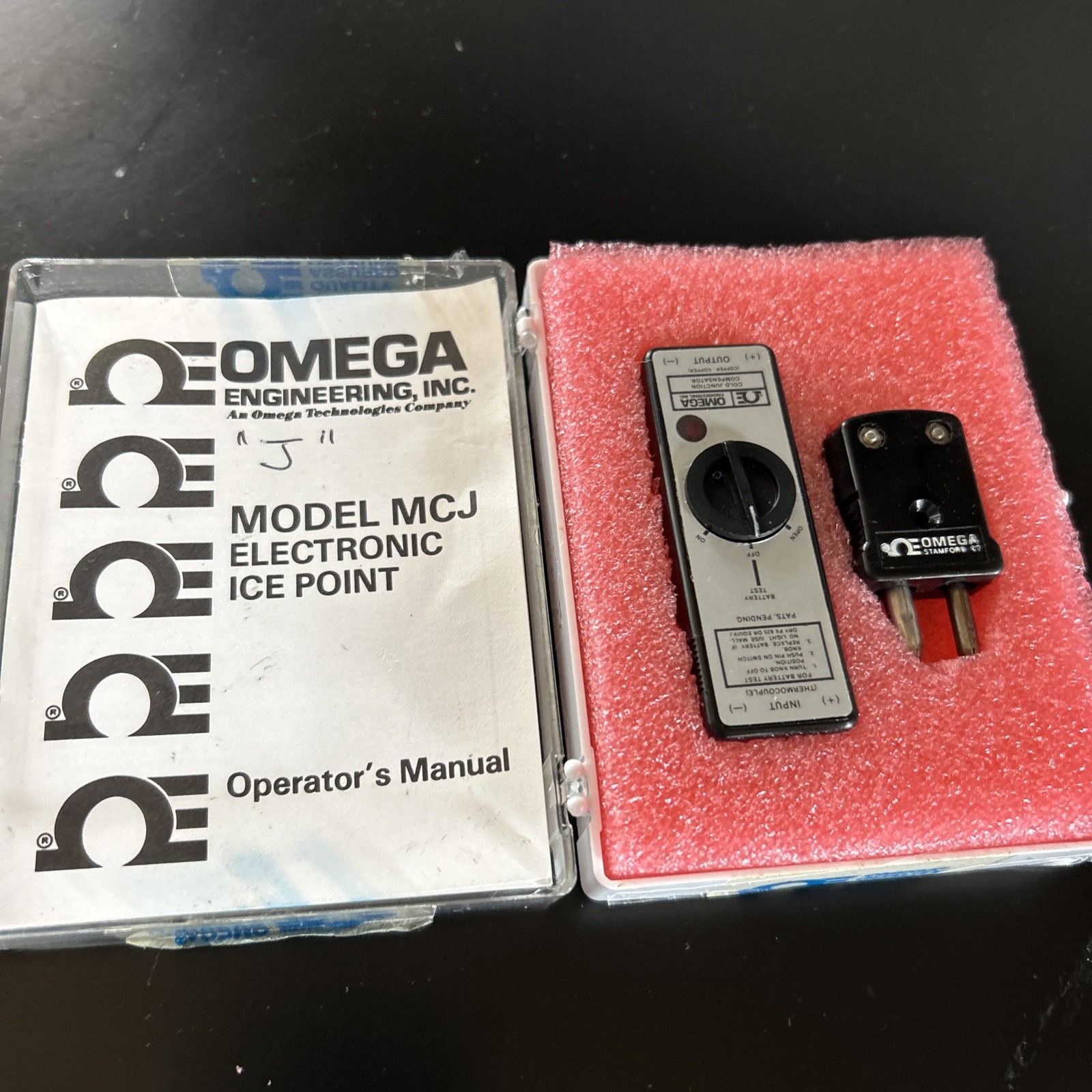 OMEGA MCJ-E Cold Junction Compensator Miniature Electronic Ice Point Used