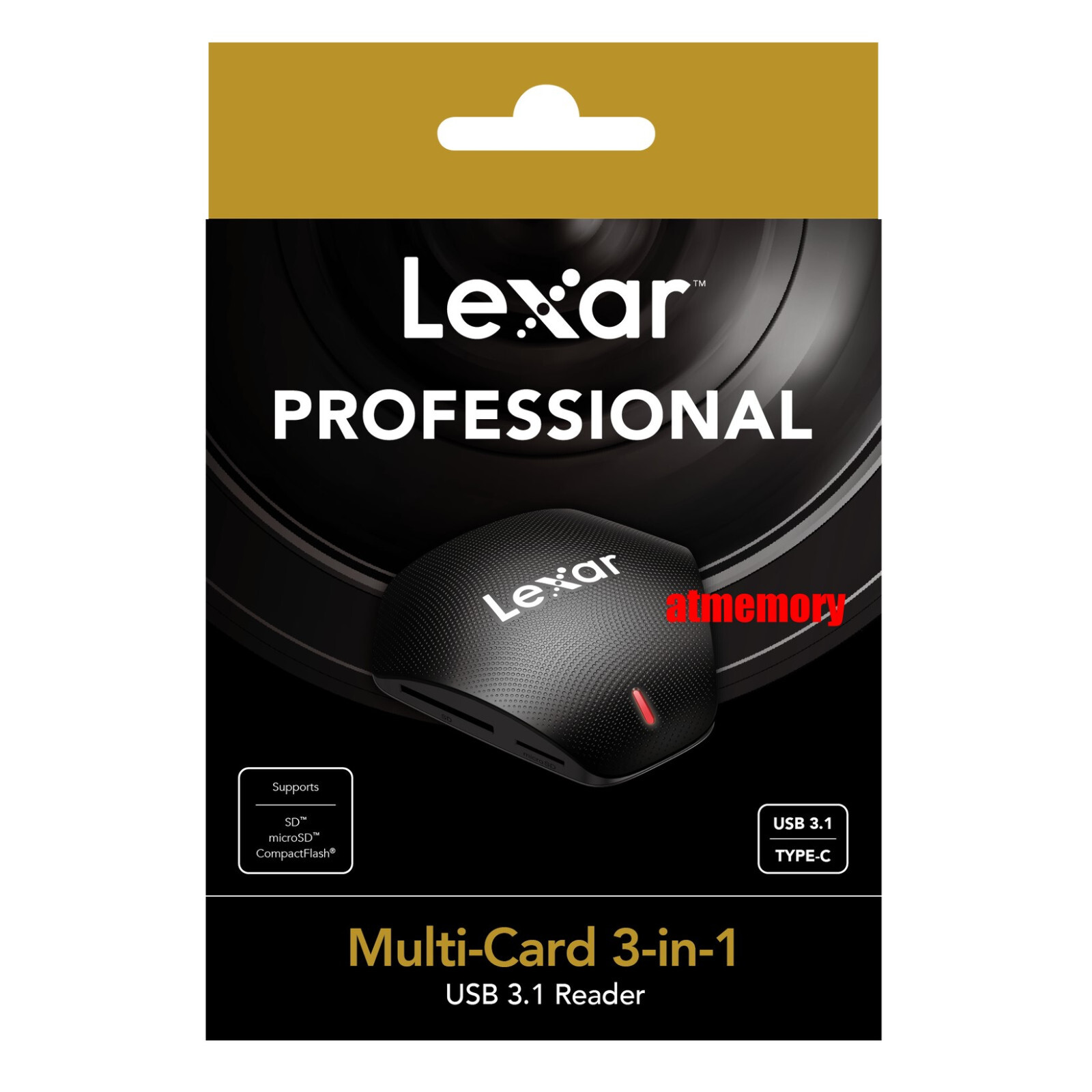 Lexar Professional Multi-Card 3 in 1 USB3.1 Reader SD/Micro SD/CF LRW500URB