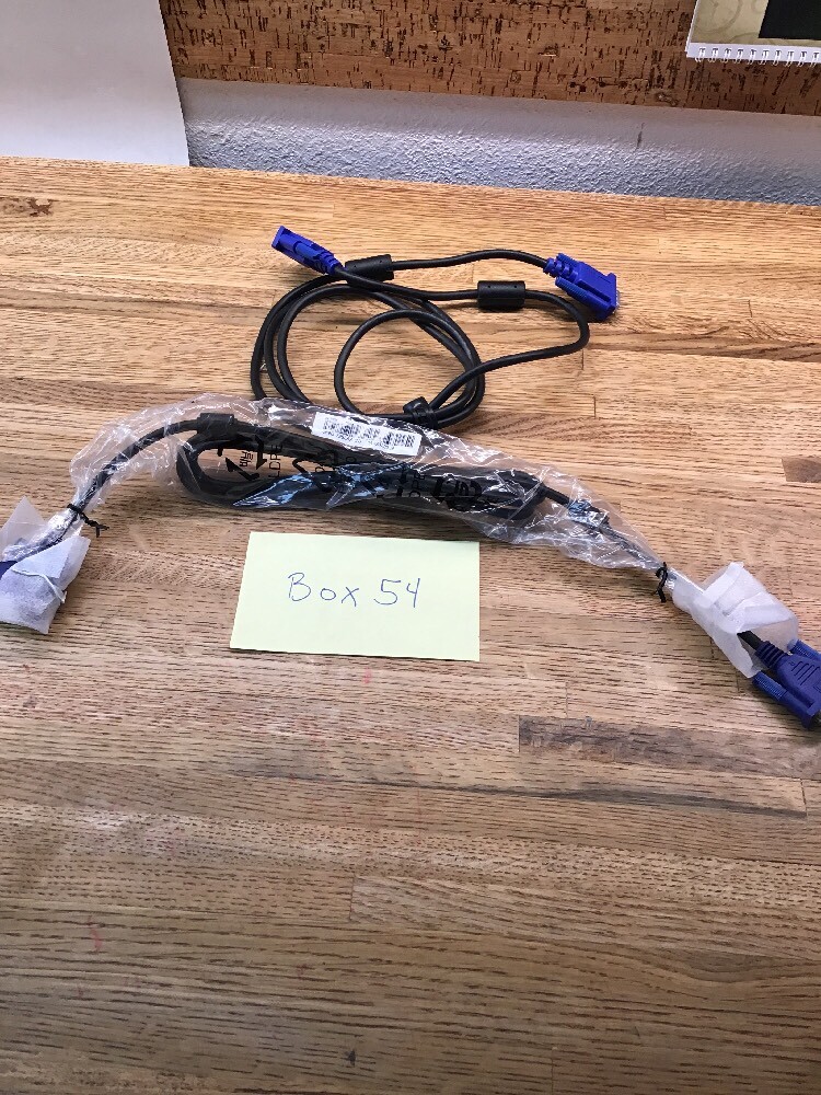 (2) 089G728LAA2G 15-PIN/15-PIN  Video Monitor Cable-6' MALE/MALE 75” Long