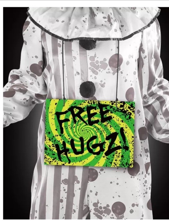 New In Package Spirit Free Hugz Sign Halloween Prop