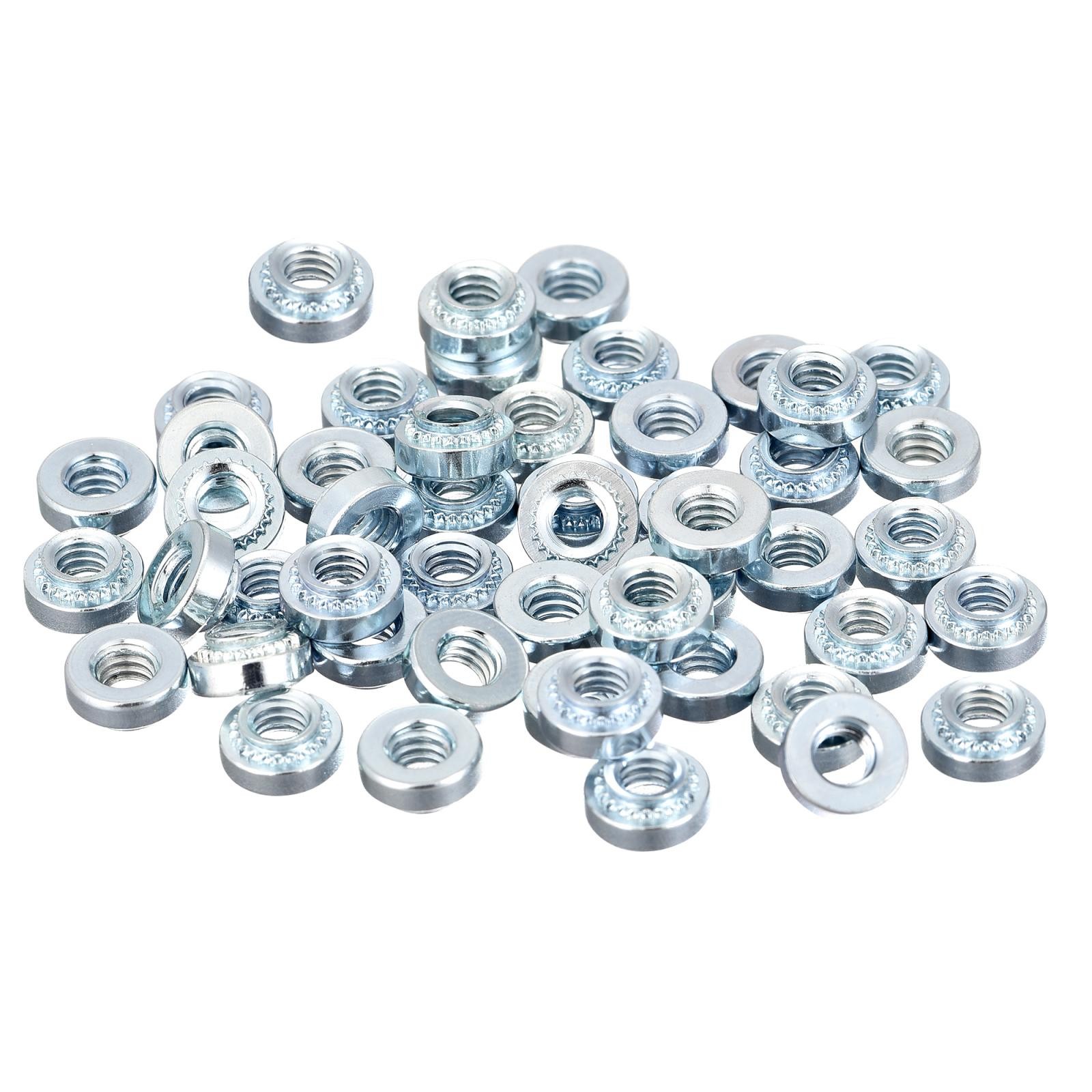 Self -Clinching Nuts,#8-32x3.66mm Carbon Steel Rivet Nut Fastener 100pcs