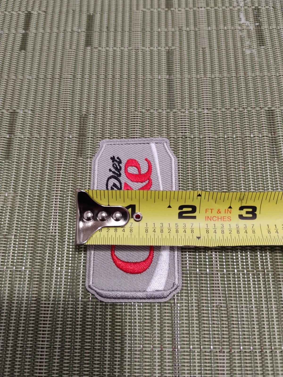 Diet Coke Soda Can Embroidered Iron On Patch