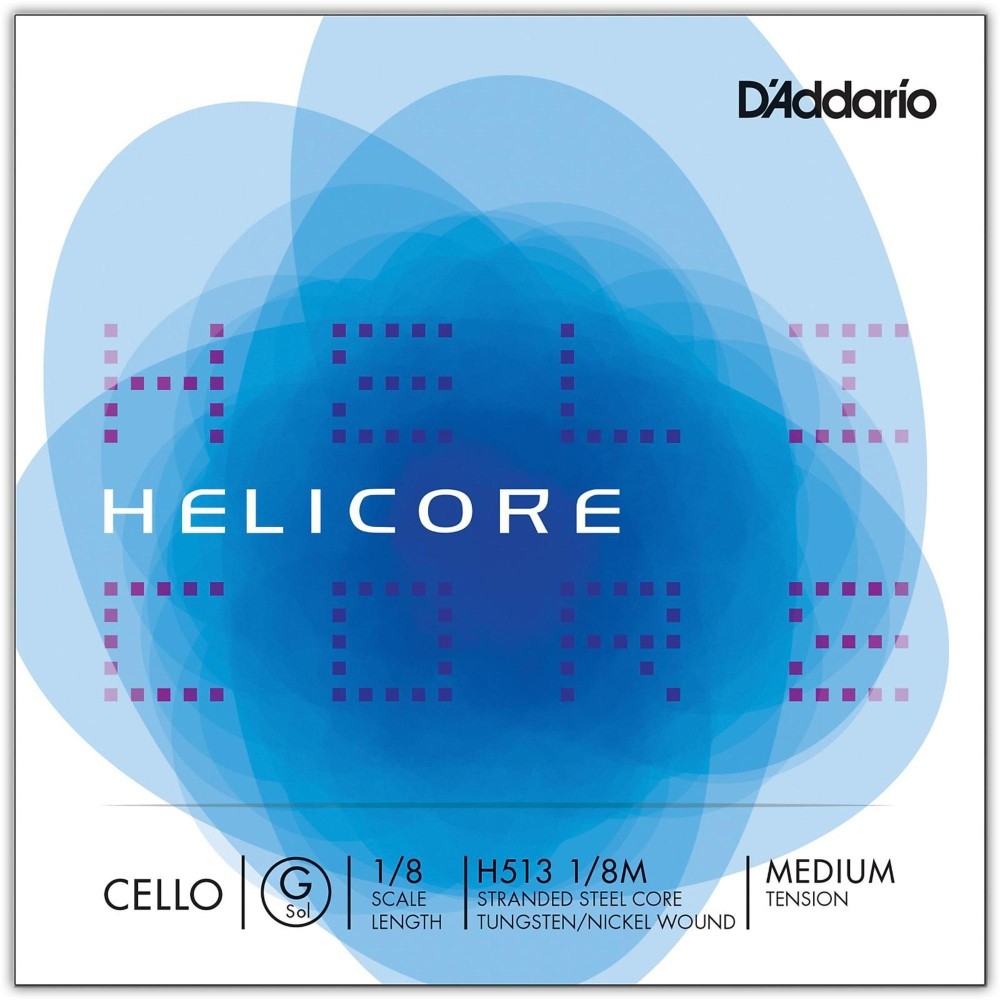 D'Addario Helicore Series Cello G String 1/8 Size
