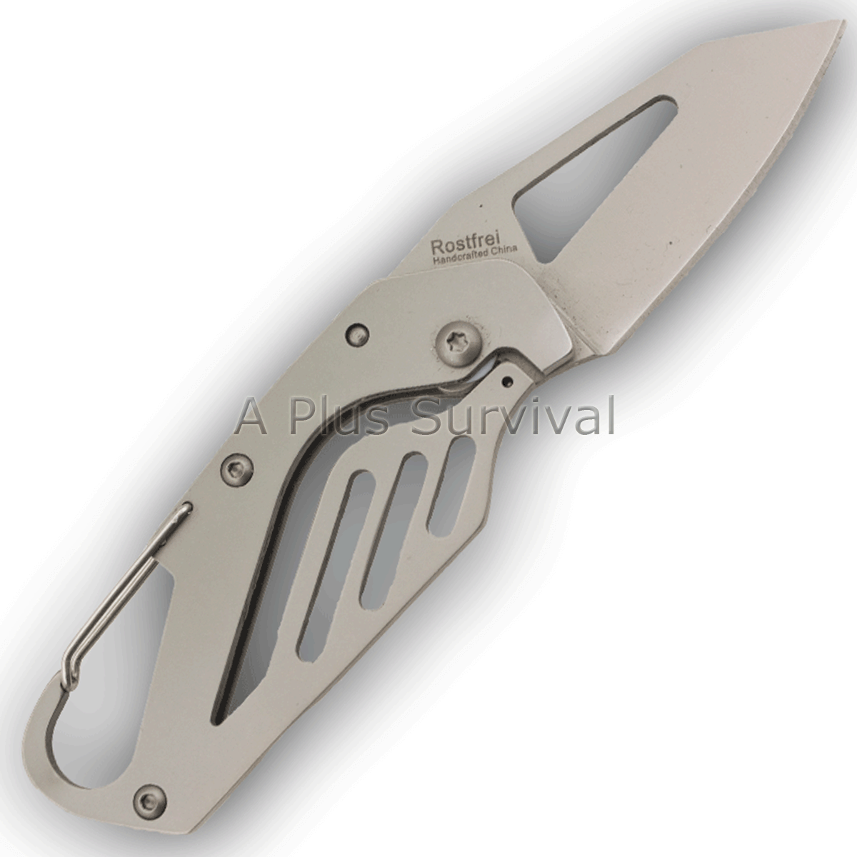Rostfrei Lightweight Frame Lock Carabiner Knife