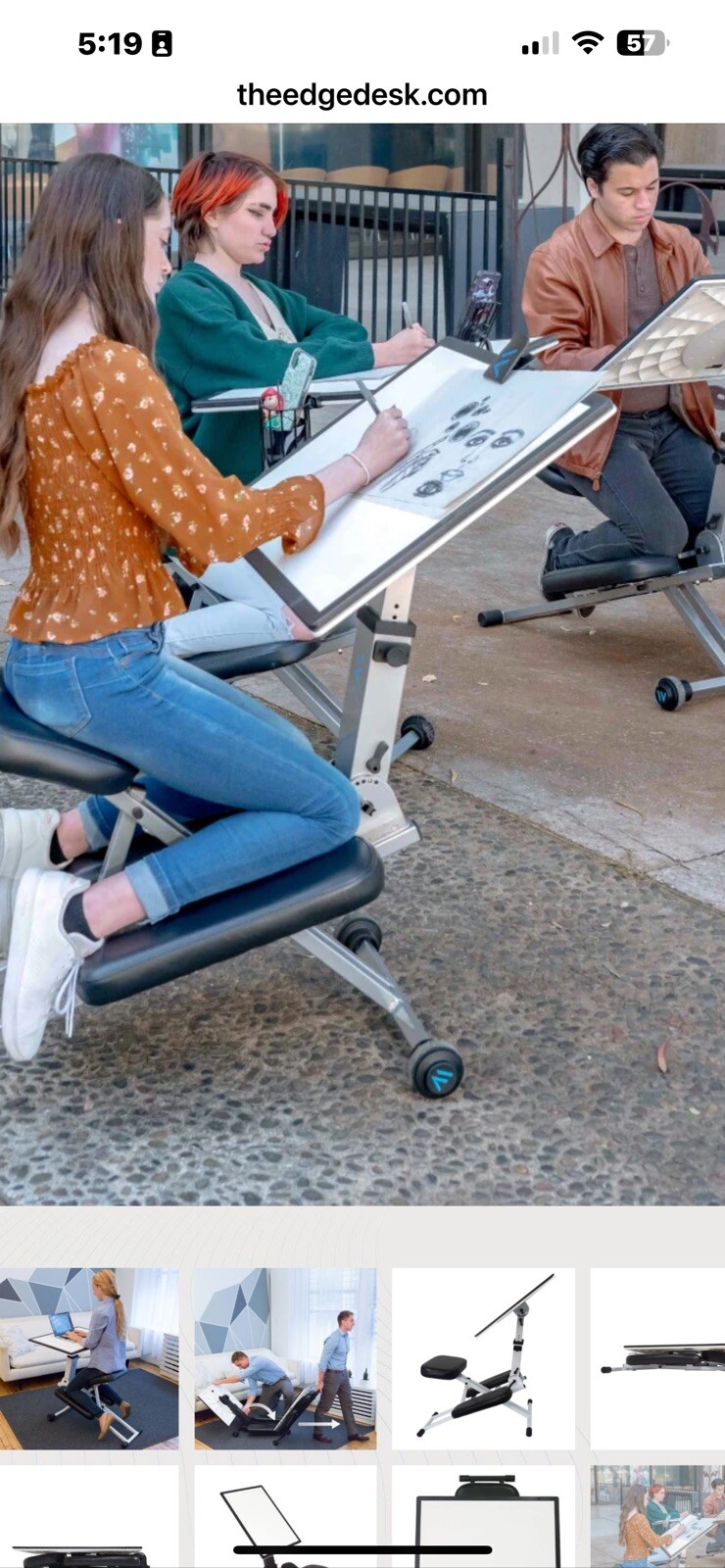 Ergonomic Foldable Desk
