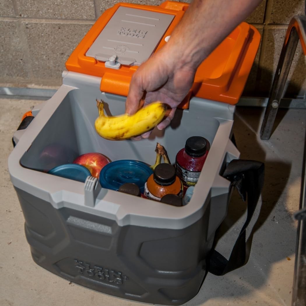 Klein Tools 55600 Work Cooler / Lunch Box, 17-Quart, Seats 300 Lb