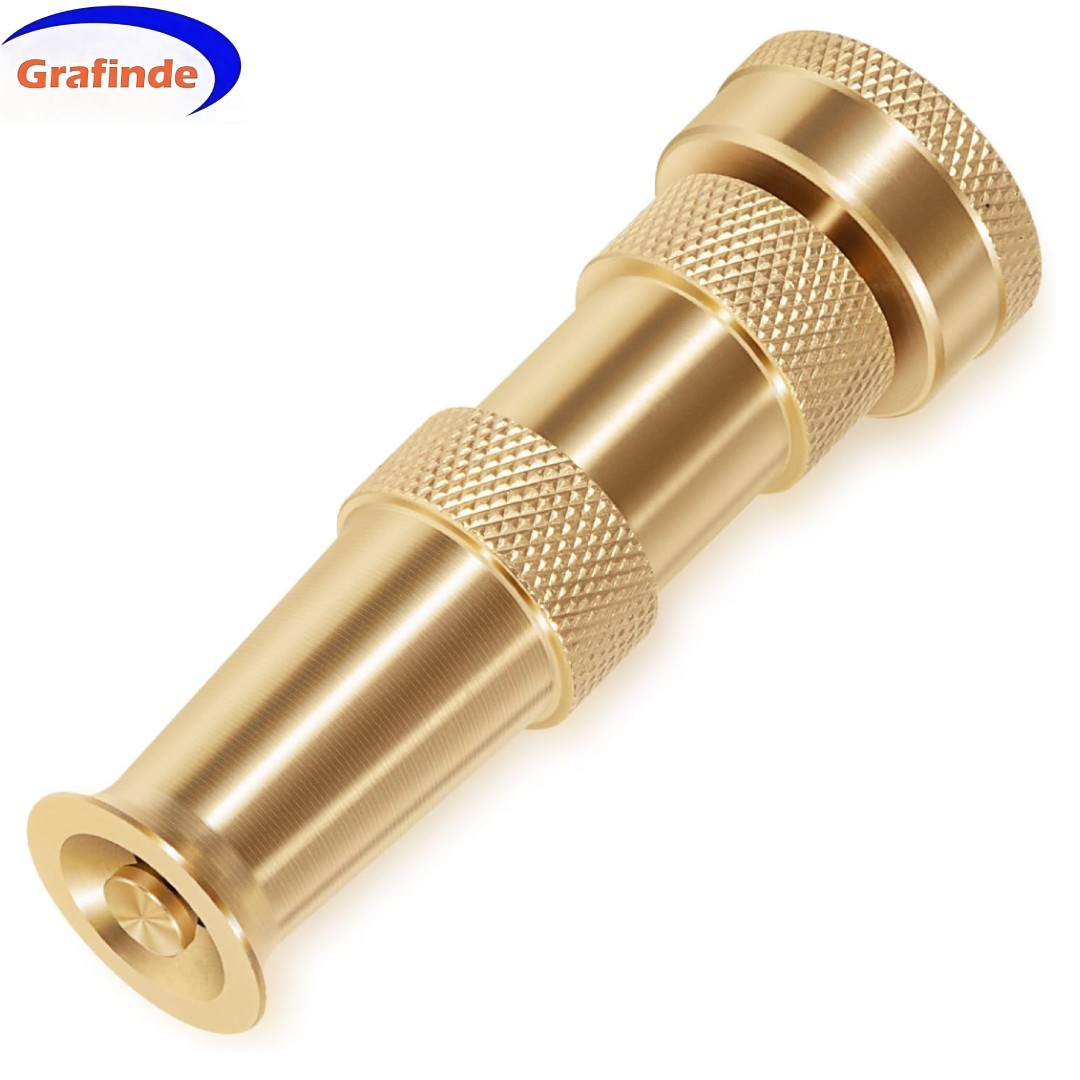 For Brass Adjustable Spray Nozzle For Garden Hose Patio Gutter Walkway Cleaning