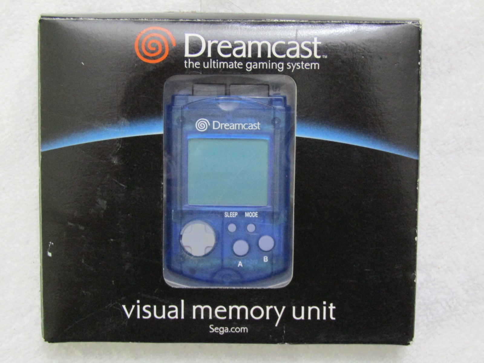 Official Sega Dreamcast Blue VMU HKT-7000 Box Instruction Manual Batteries