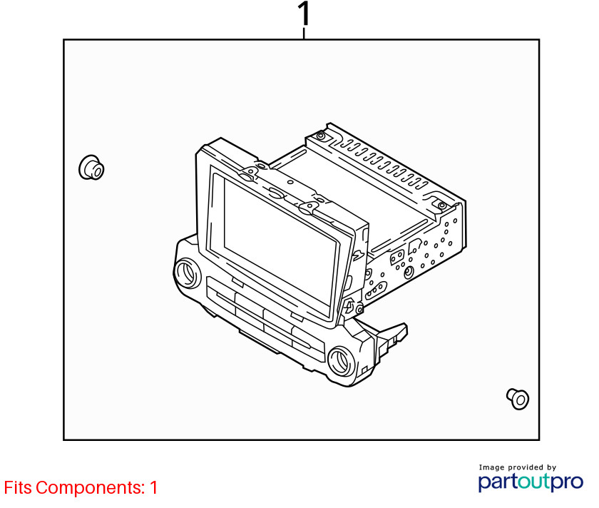 Audio Equipment Radio 5.0" Screen ID 96180J0060URD Fits 18-22 ACCENT 525168