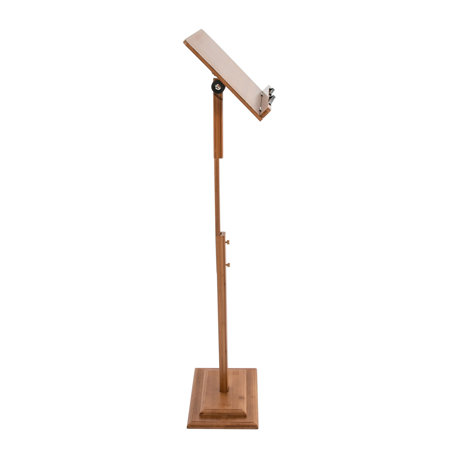 340° Adjustable Height Portable Book Stand Sheet Pro Music Stand W/ Phone Holder