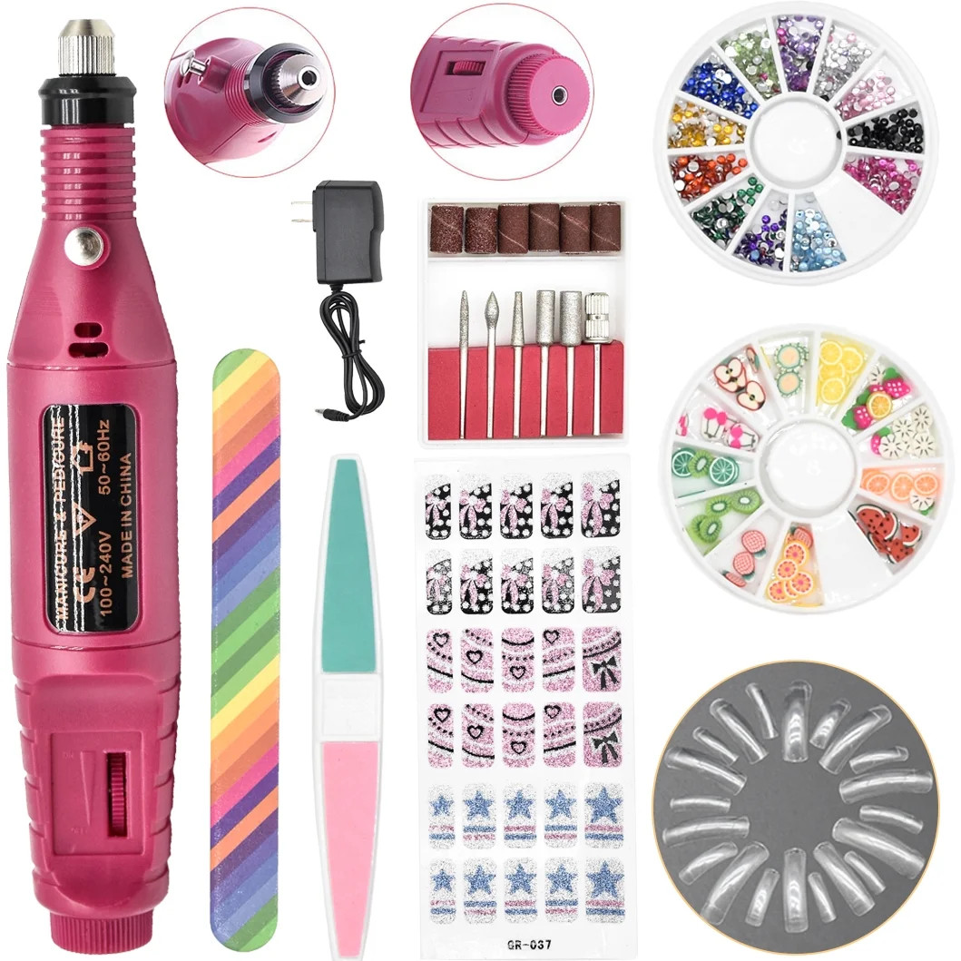 Professional Electric Nail Drill Machine Manicure Tool Pedicure Machine Set Kit