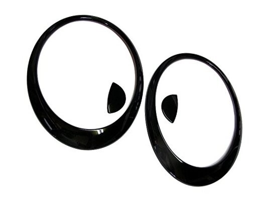 Glossy Black Cover Stickers (Painted) For Cooper MK2 R56 S 2007~2013 Head