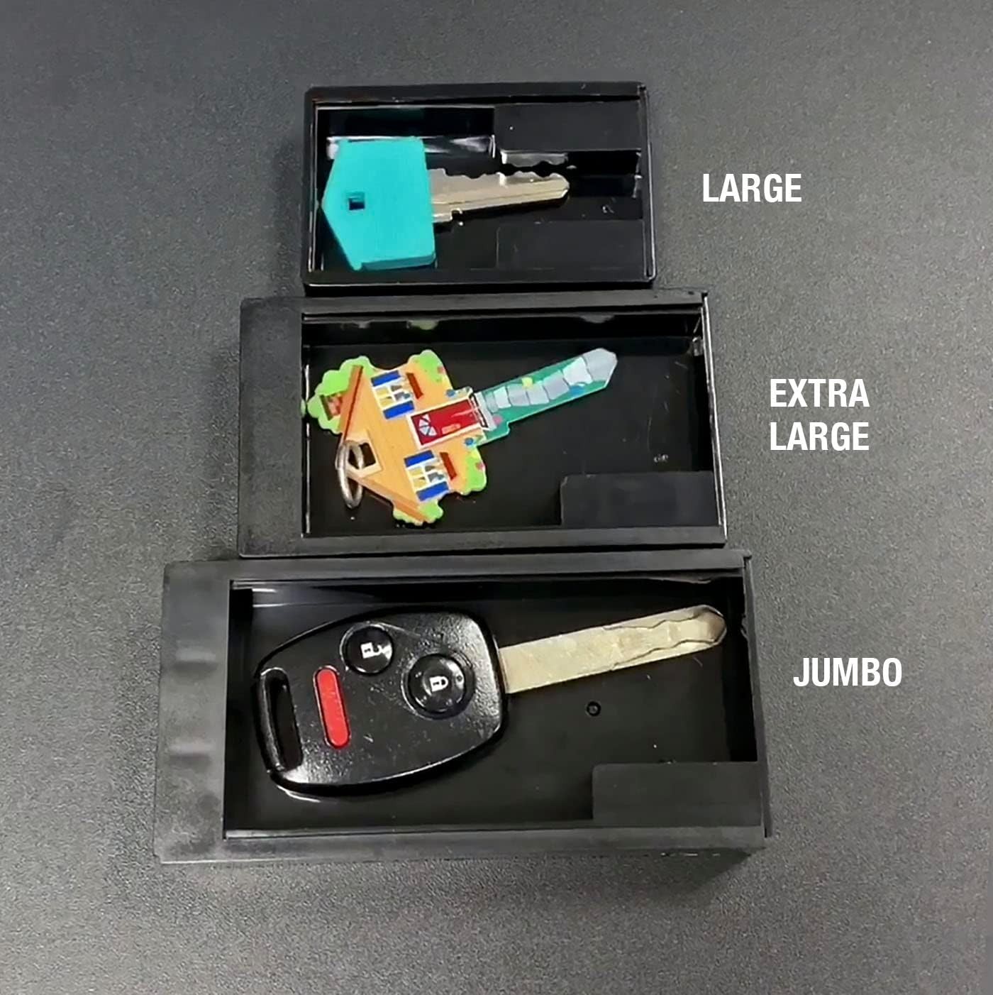 Easy-Mount Jumbo Key Hider: Water-Resistant Case for Keys & Important Notes
