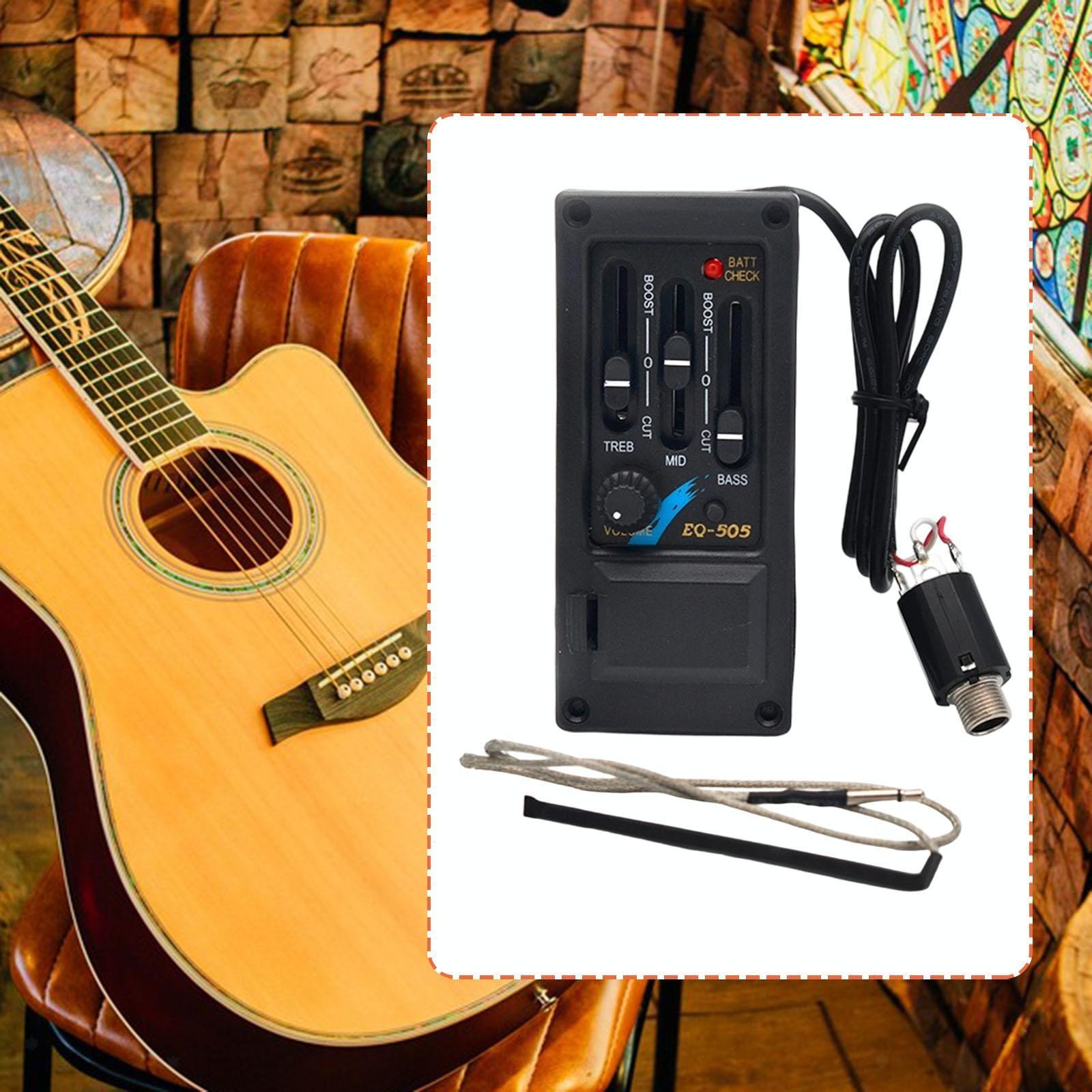Guitar Pickup 3 Band EQ-505 Left Hand Music Instrument Accessory